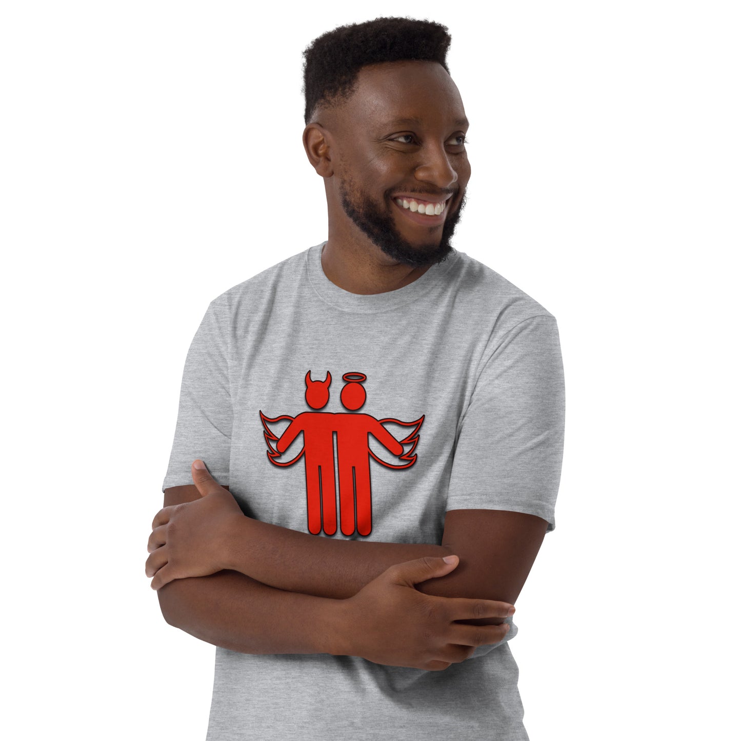 Devil & Angel Short-Sleeve Unisex T-Shirt