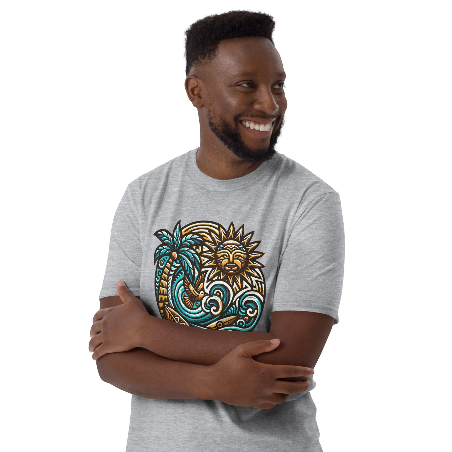 Tiki Beach Vibes Short-Sleeve Unisex T-Shirt