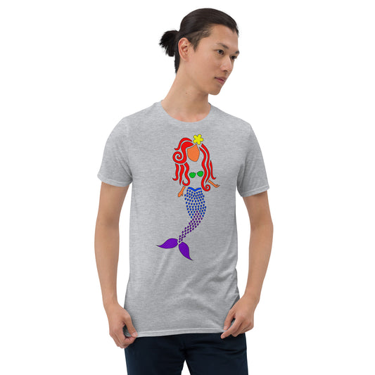 Rainbow Mermaid Short-Sleeve Unisex T-Shirt