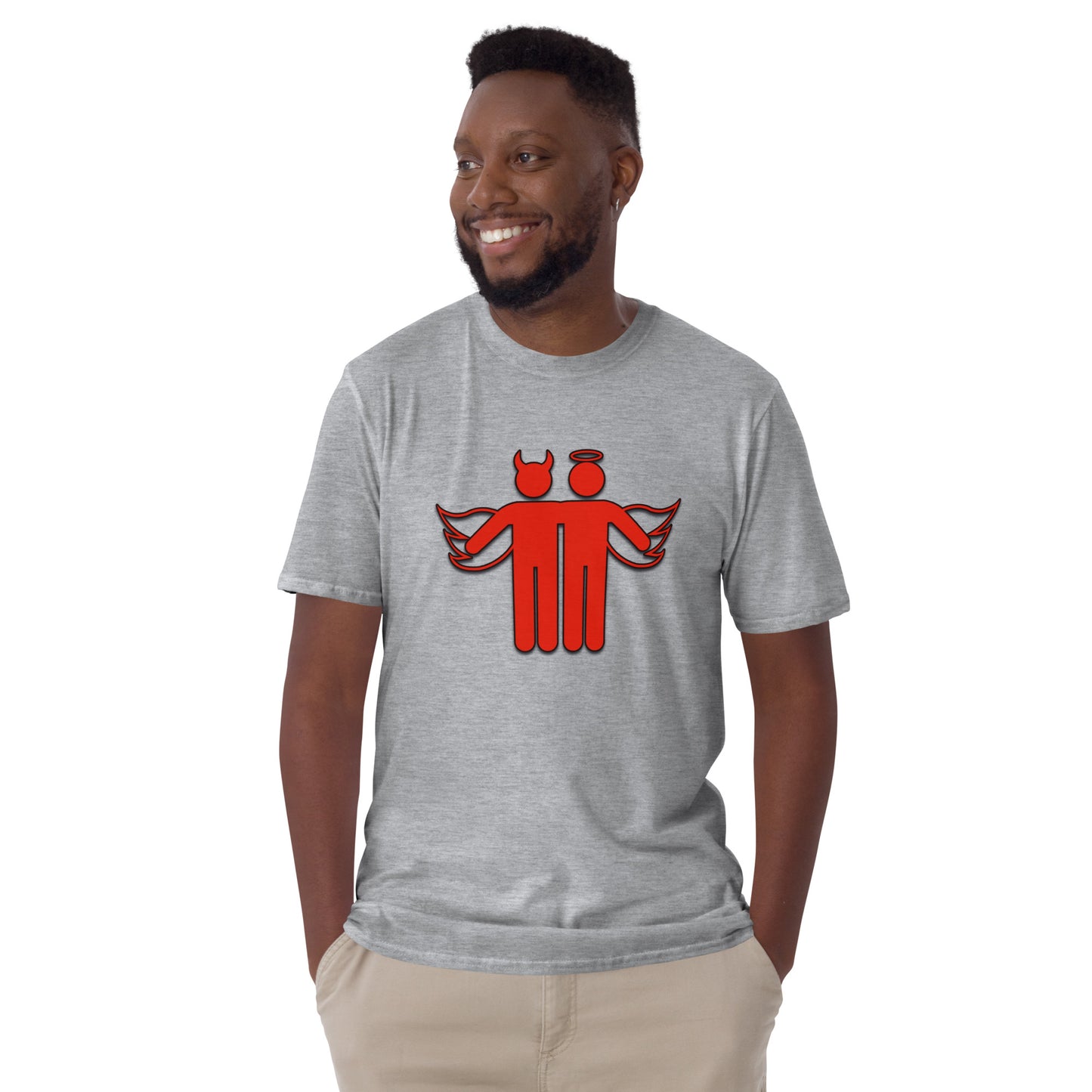 Devil & Angel Short-Sleeve Unisex T-Shirt