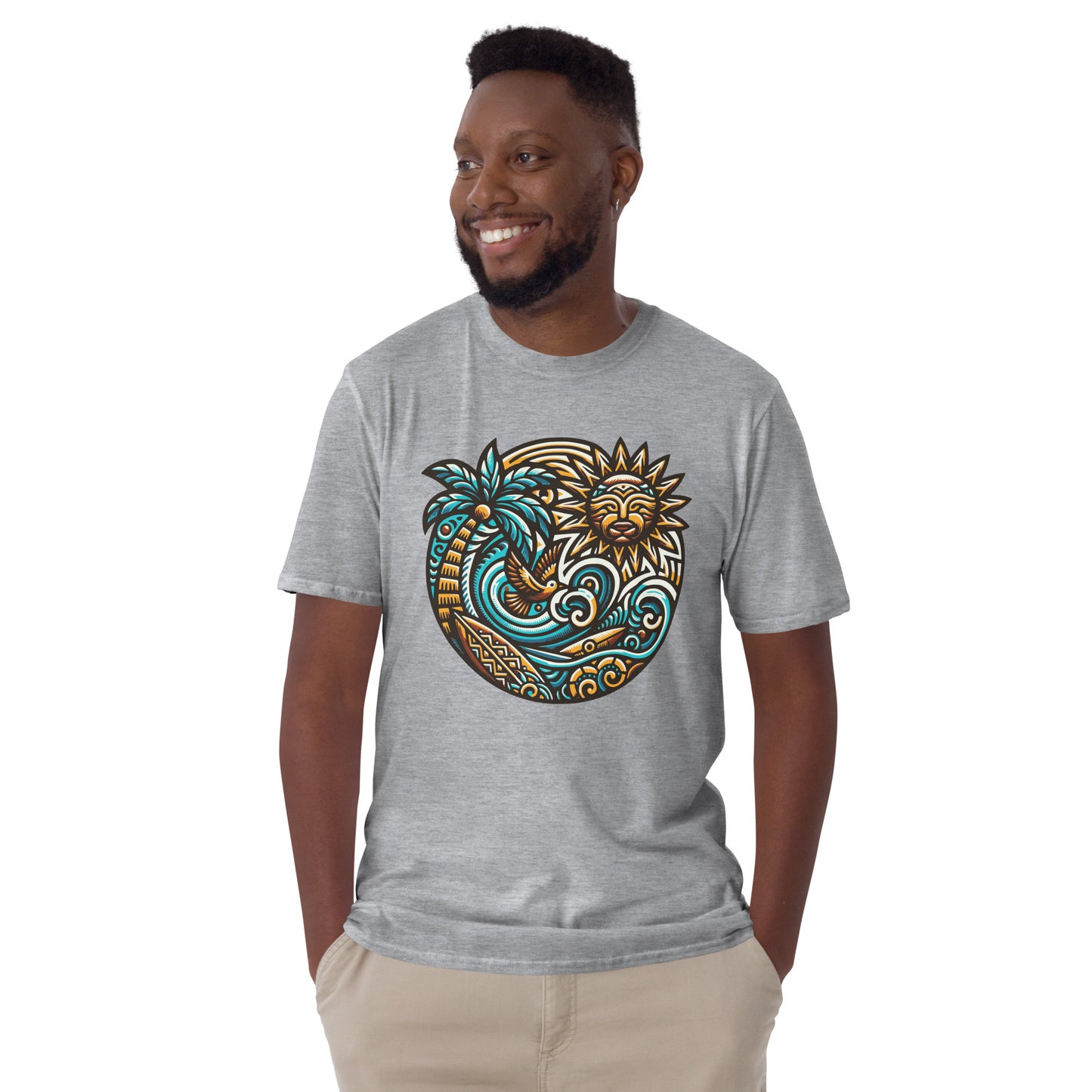 Tiki Beach Vibes Short-Sleeve Unisex T-Shirt