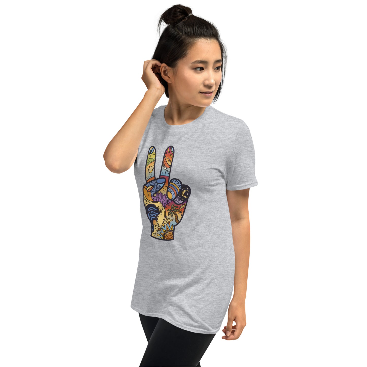 Peace Sign Collage Short-Sleeve Unisex T-Shirt