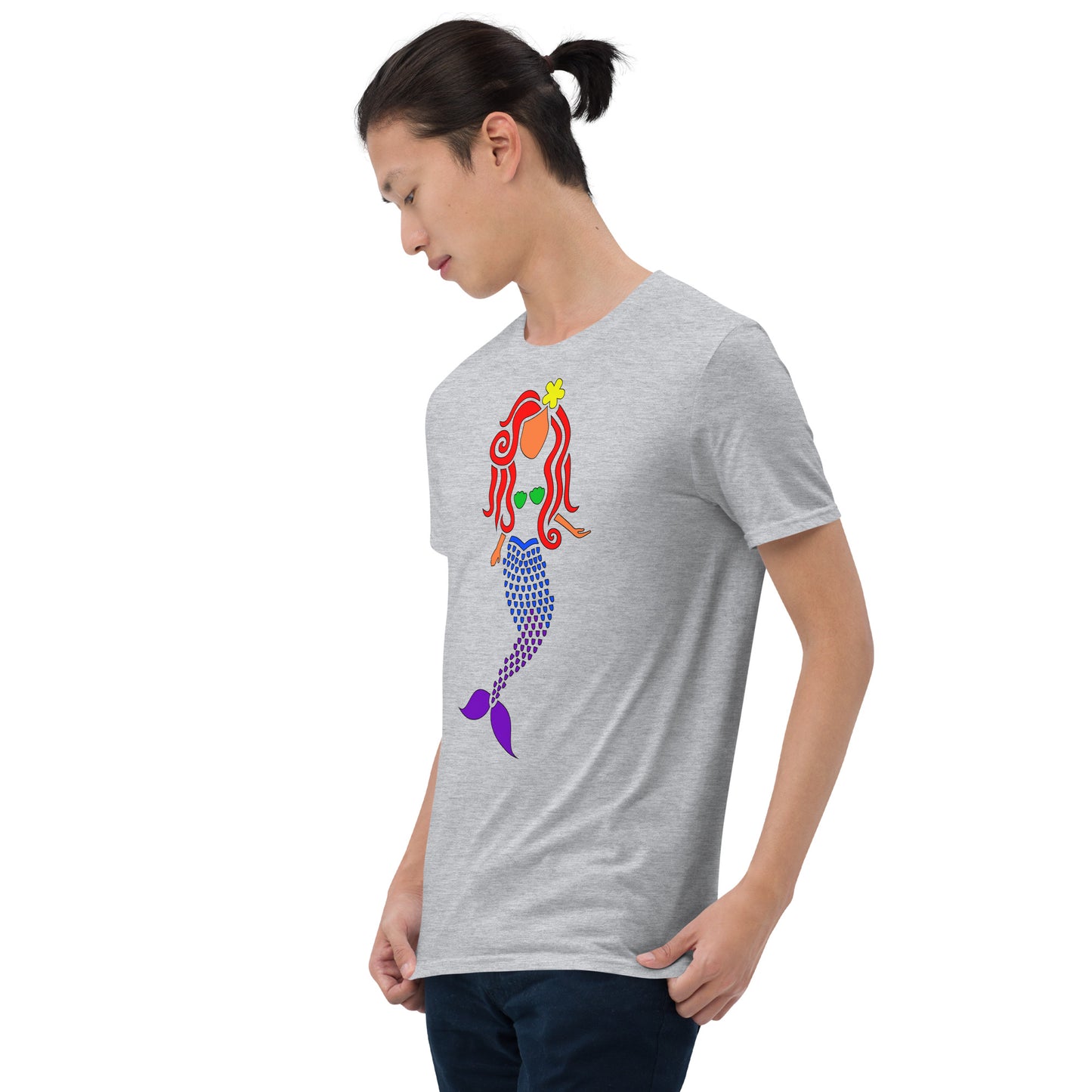 Rainbow Mermaid Short-Sleeve Unisex T-Shirt