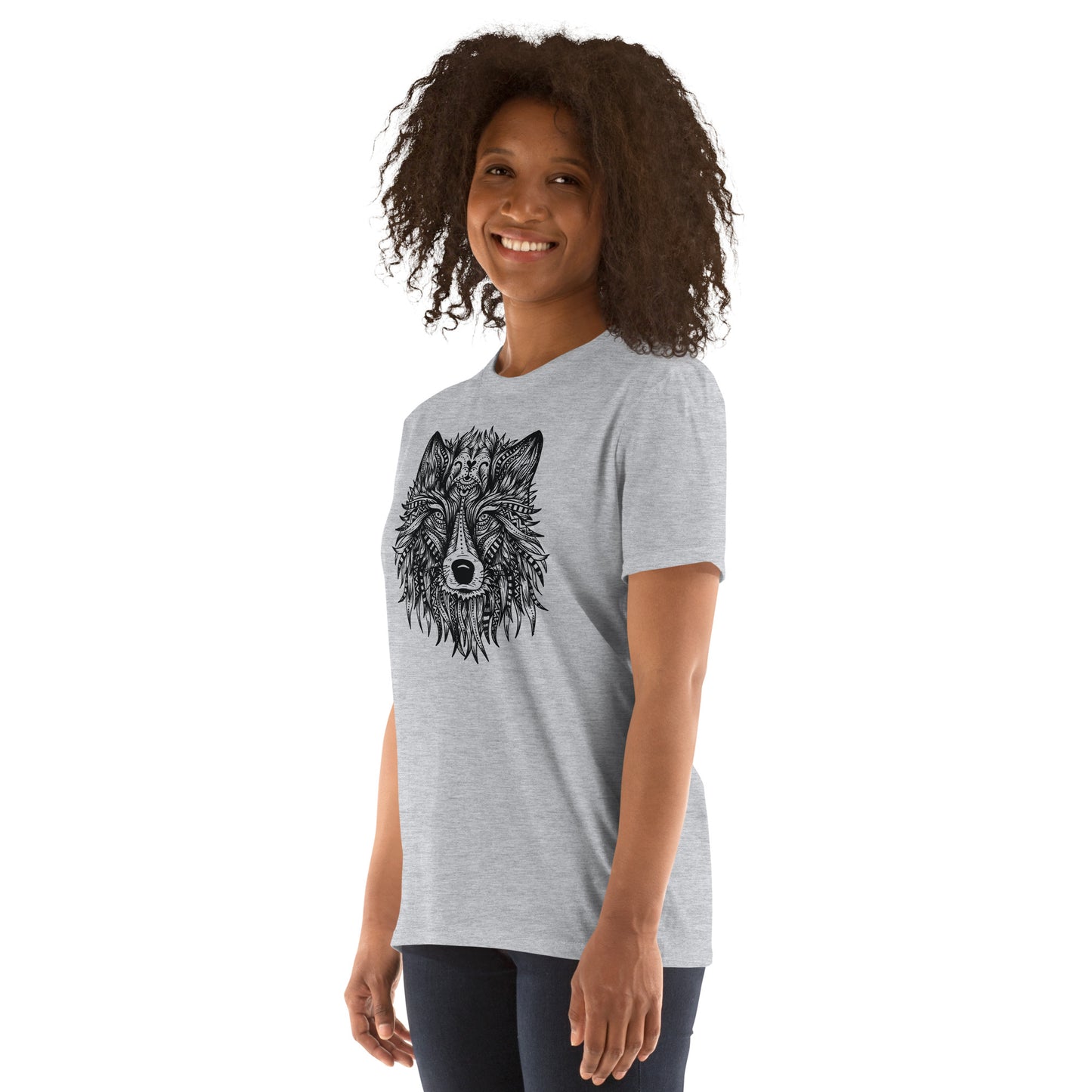 Wolf Mandala Short-Sleeve Unisex T-Shirt