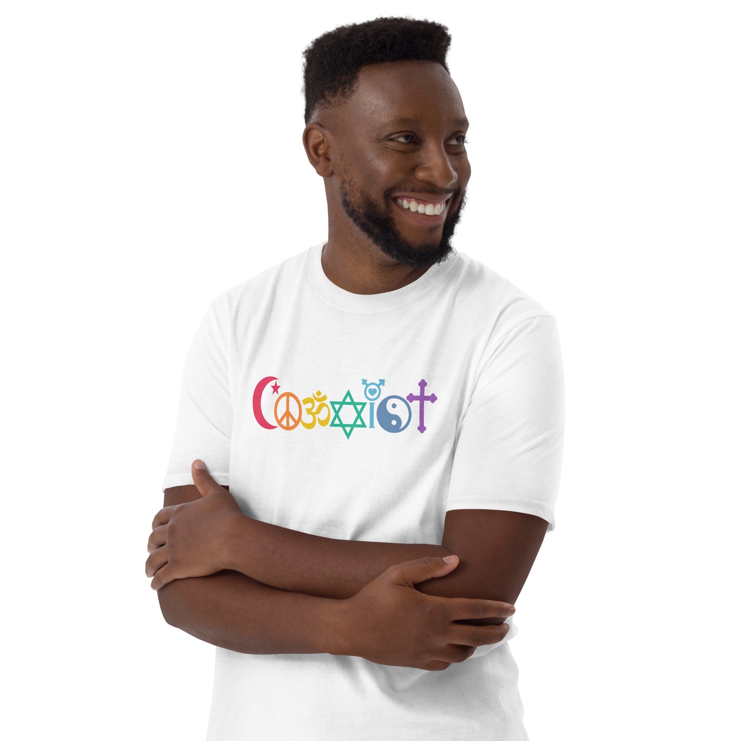 Coexist Rainbow Short-Sleeve Unisex T-Shirt