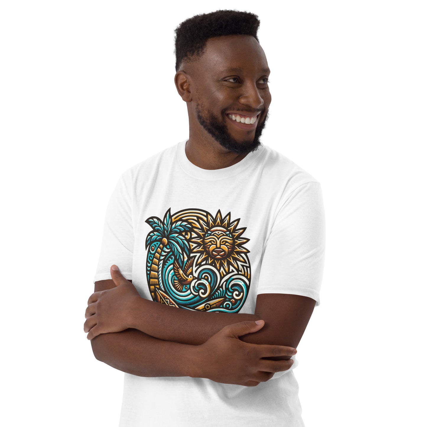 Tiki Beach Vibes Short-Sleeve Unisex T-Shirt