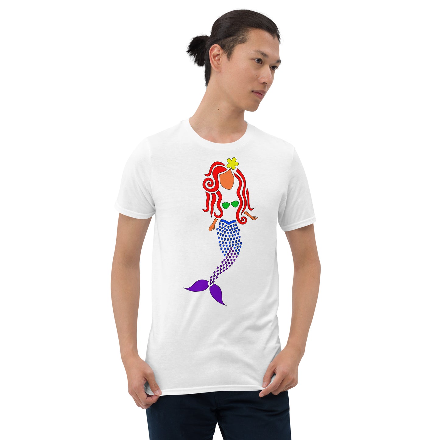 Rainbow Mermaid Short-Sleeve Unisex T-Shirt