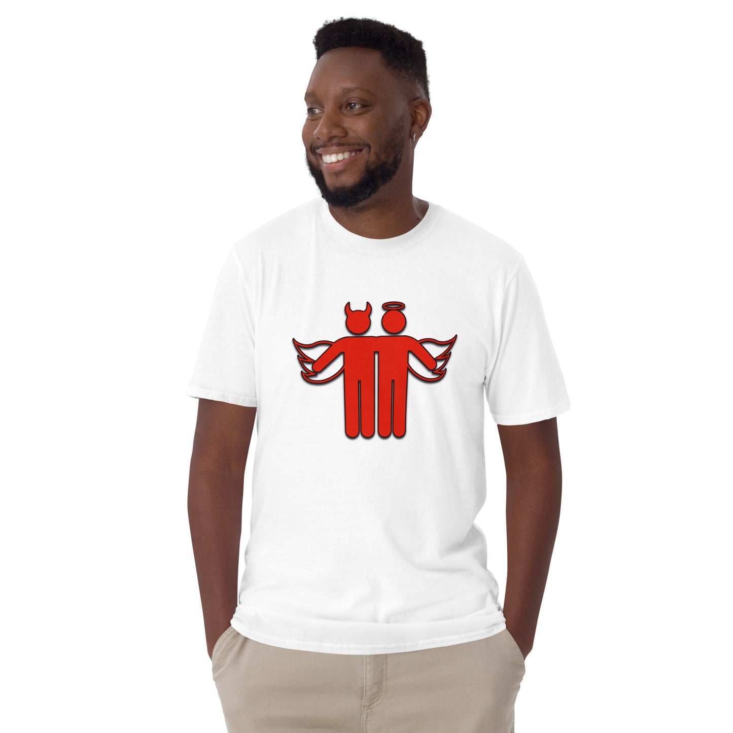 Devil & Angel Short-Sleeve Unisex T-Shirt