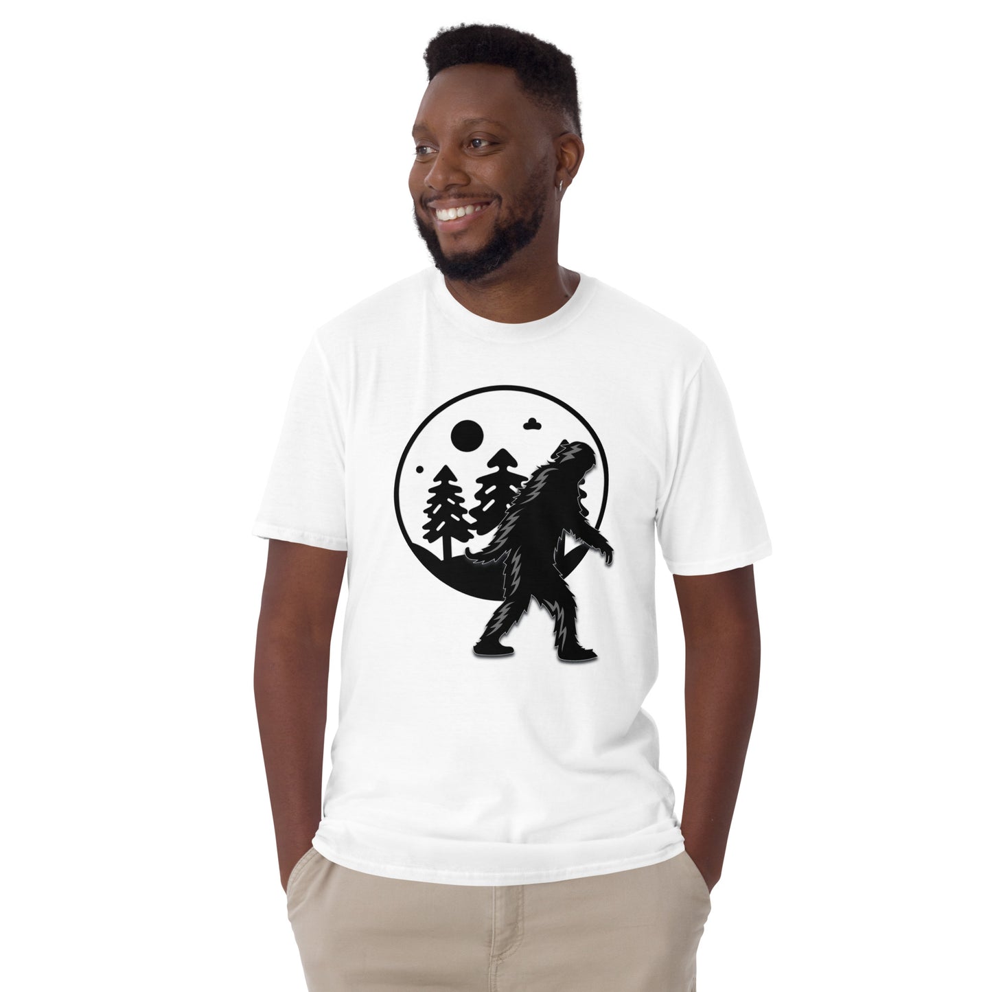 Sasquatch in the Moonlight Short-Sleeve Unisex T-Shirt