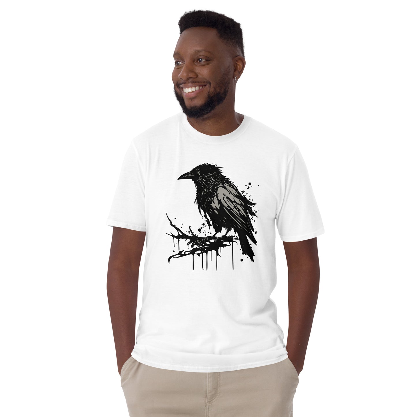 Raven Paint Splatter Short-Sleeve Unisex T-Shirt