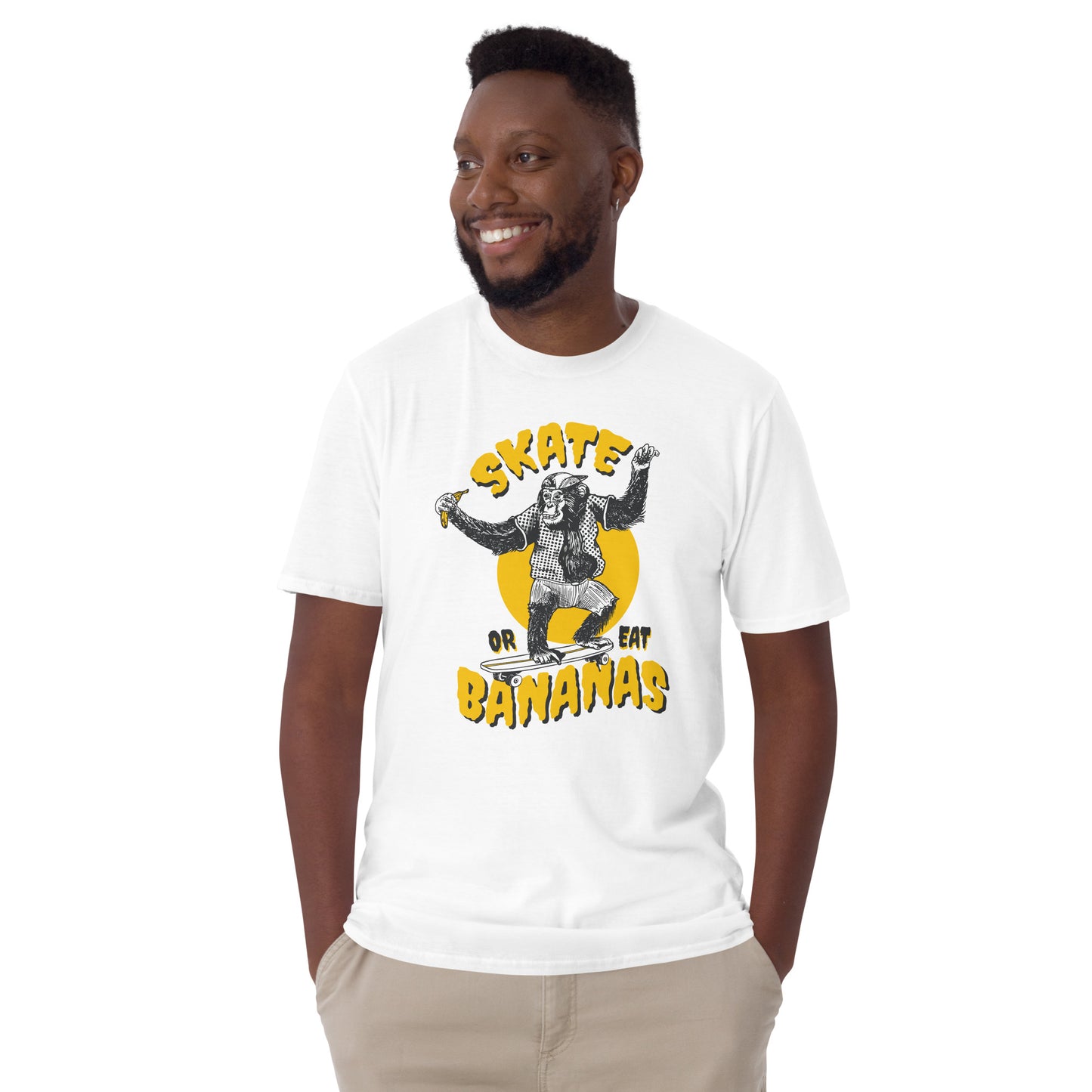 Skate Or Eat Bananas Short-Sleeve Unisex T-Shirt