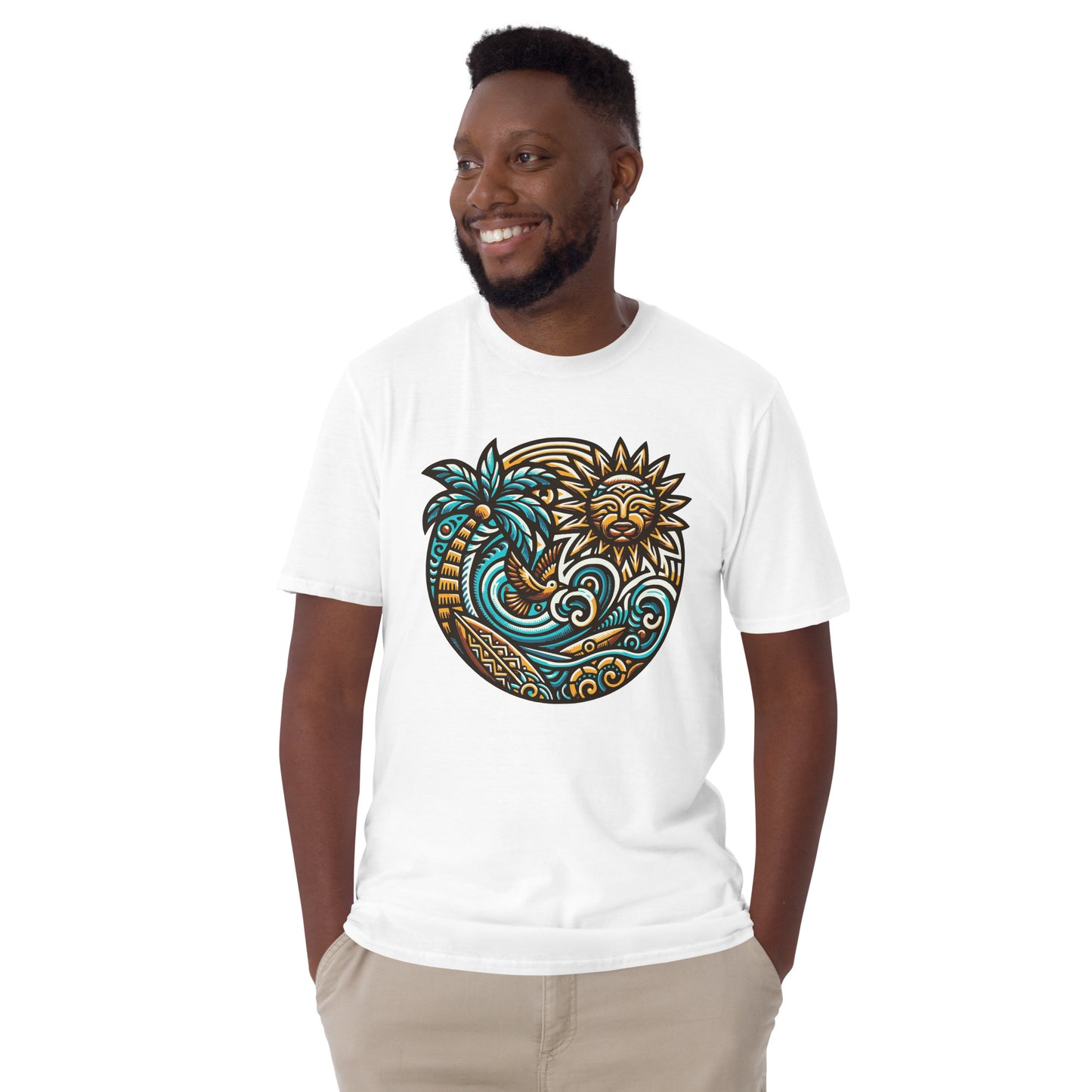 Tiki Beach Vibes Short-Sleeve Unisex T-Shirt