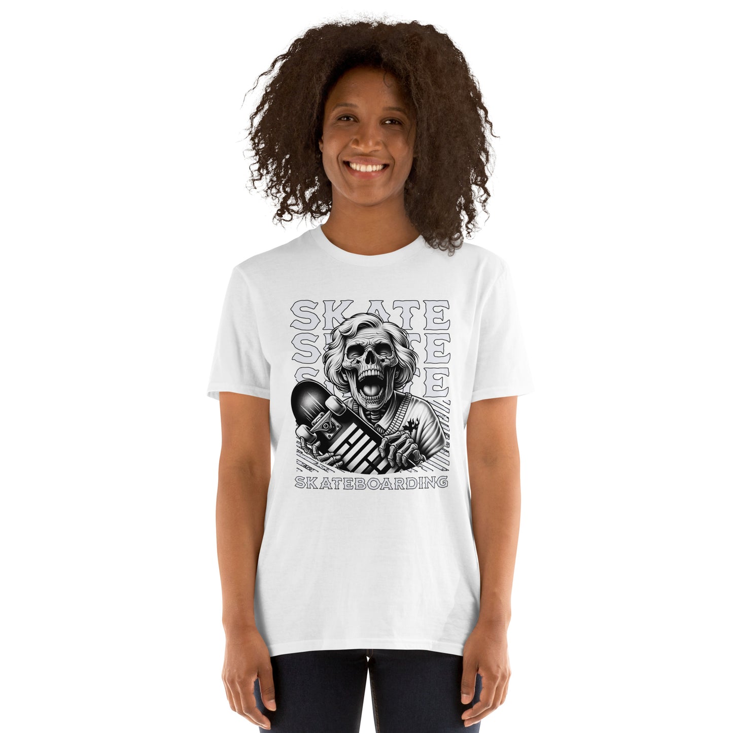 Screaming Skull Skateboarding Short-Sleeve Unisex T-Shirt