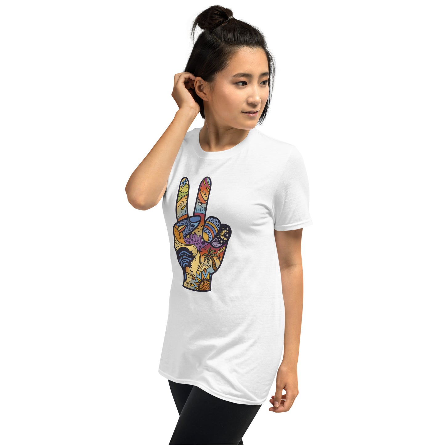 Peace Sign Collage Short-Sleeve Unisex T-Shirt