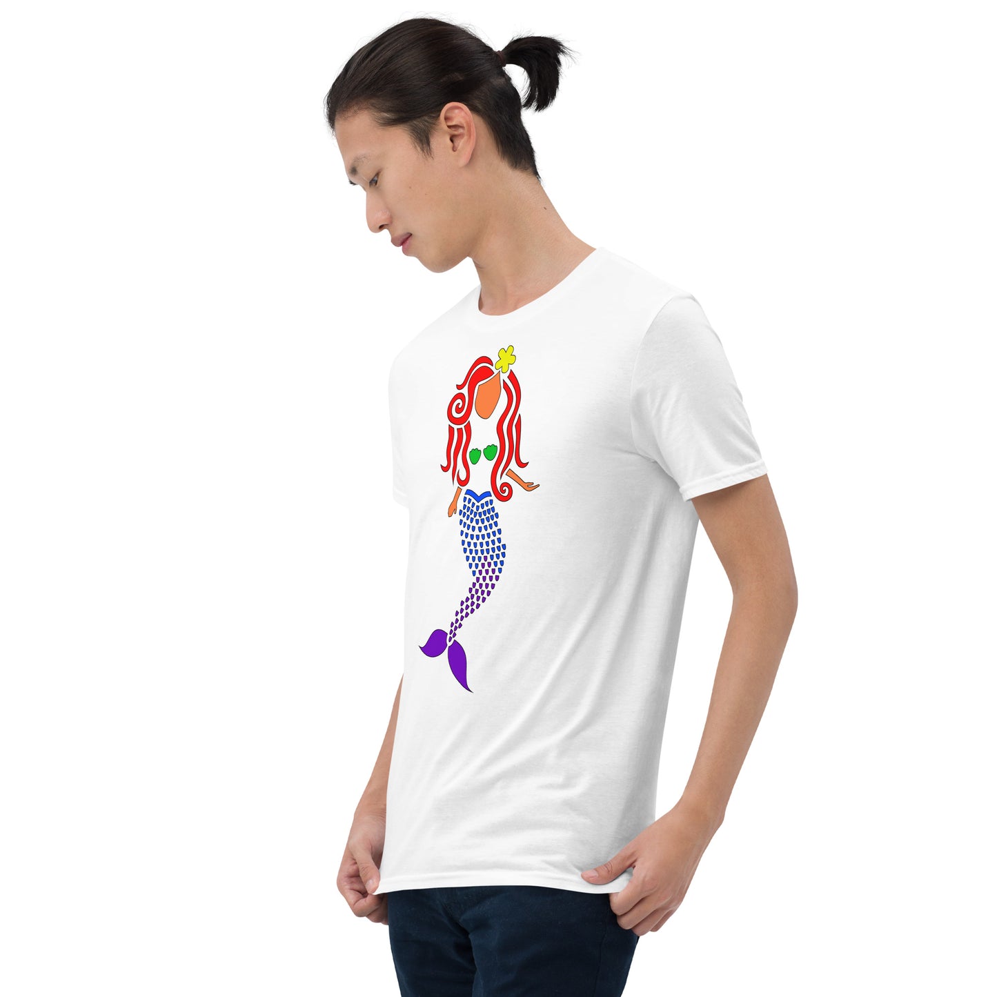 Rainbow Mermaid Short-Sleeve Unisex T-Shirt