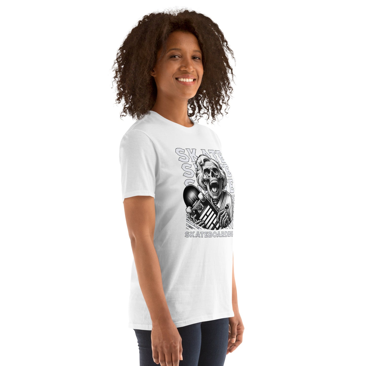 Screaming Skull Skateboarding Short-Sleeve Unisex T-Shirt