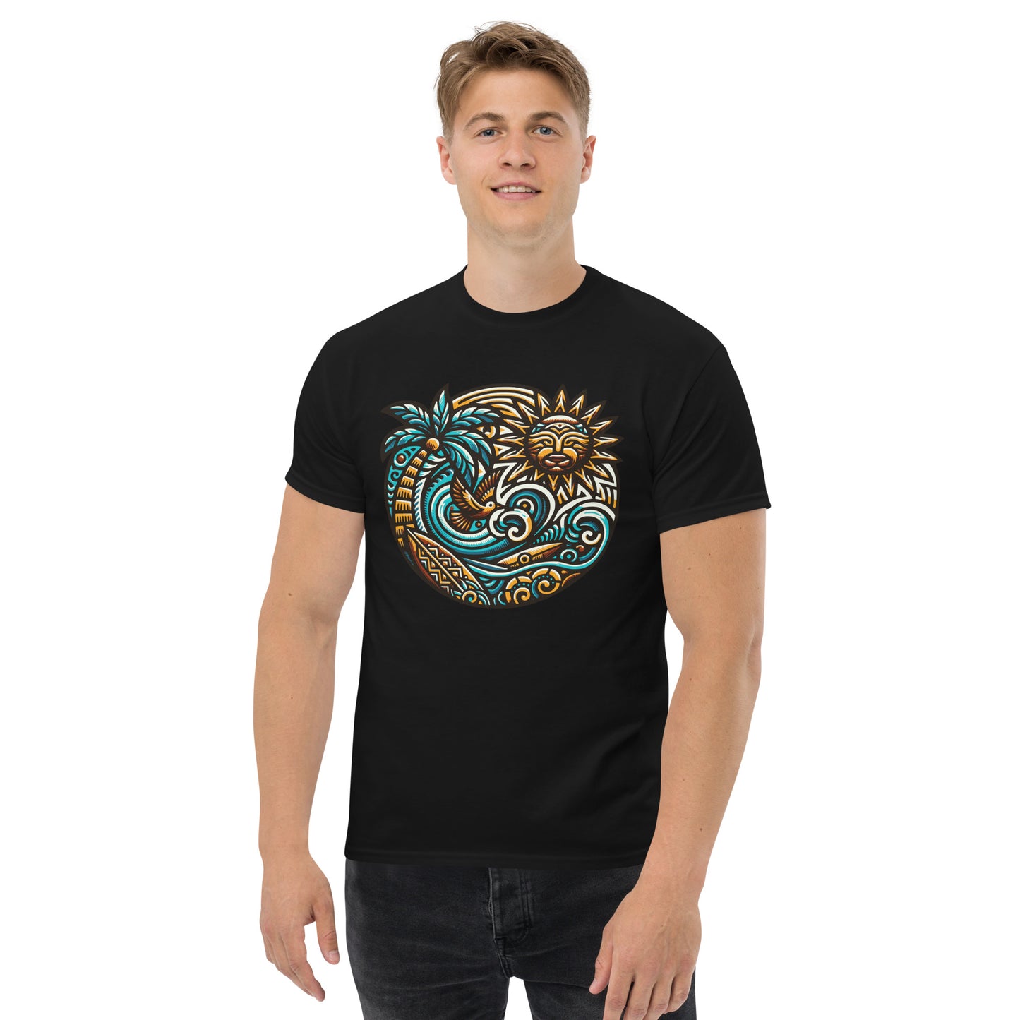 Tiki Beach Vibes Unisex Classic Tee