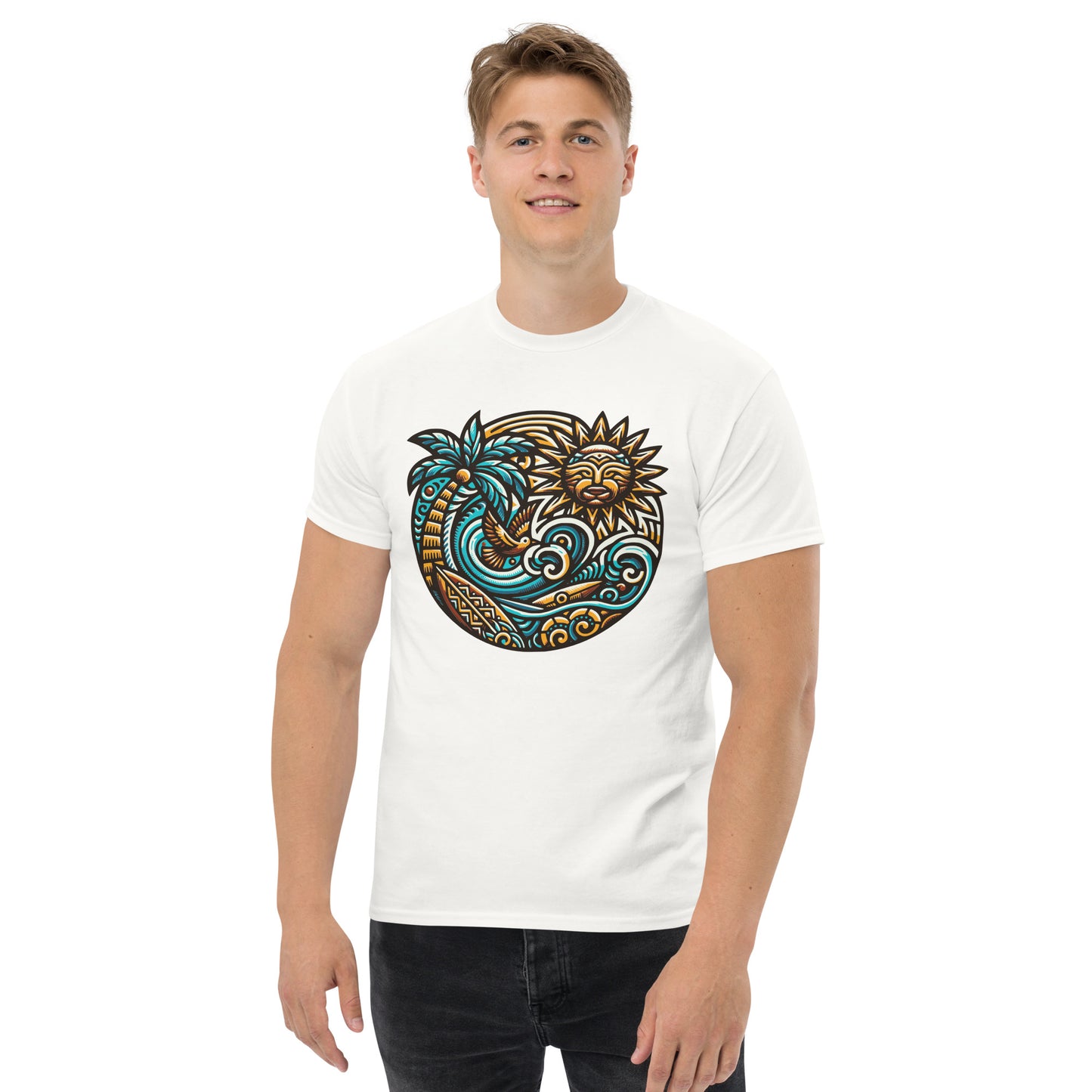 Tiki Beach Vibes Unisex Classic Tee