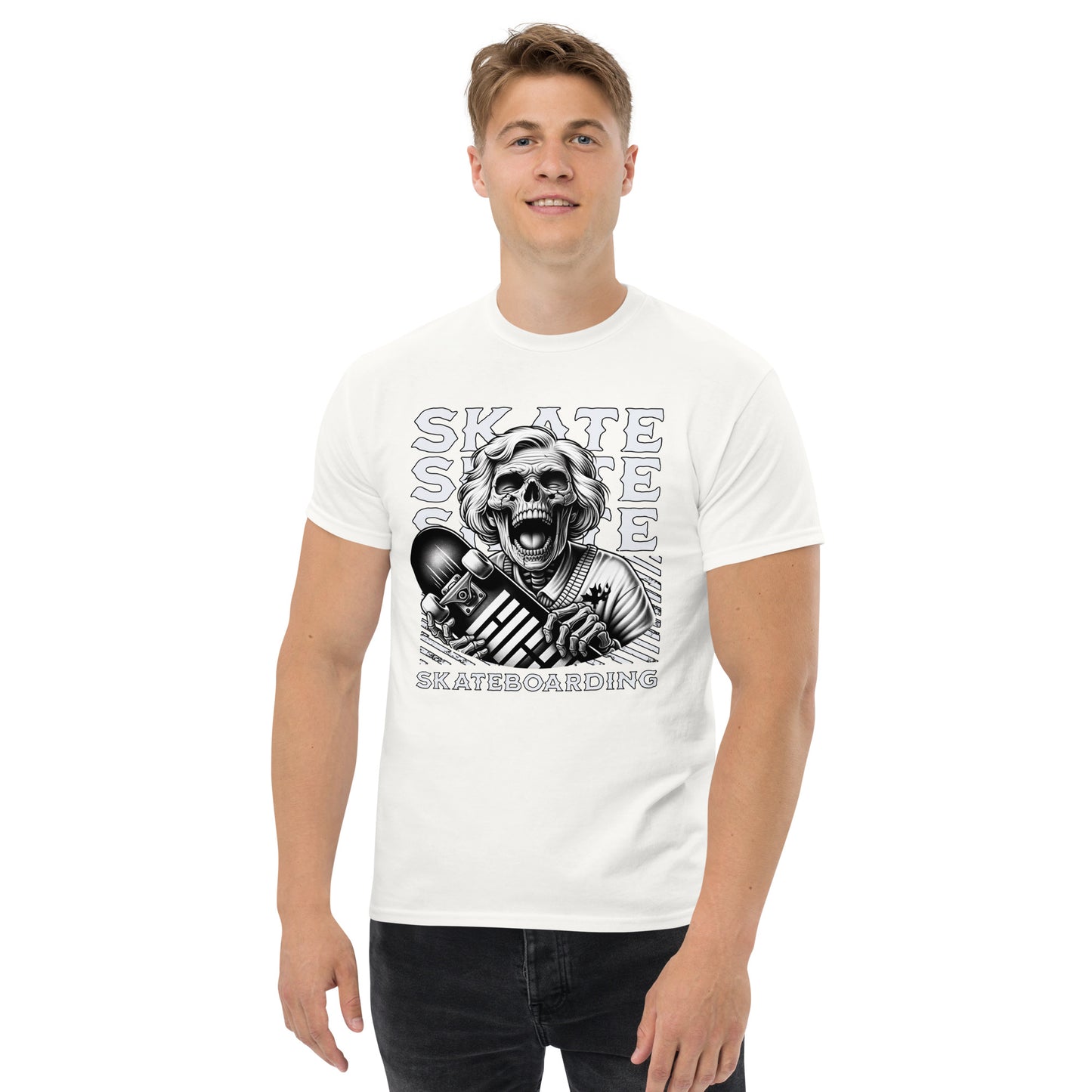 Screaming Skull Skateboarding Men's Classic Tee