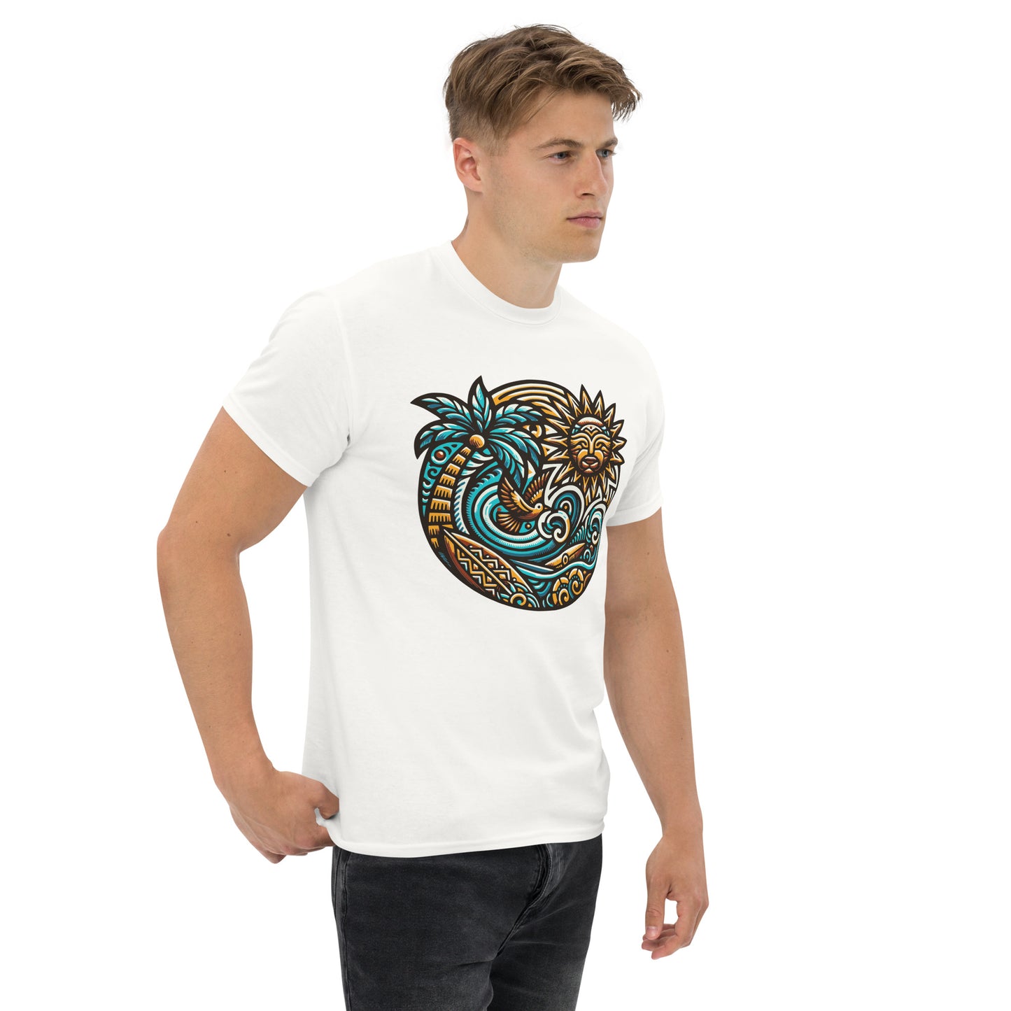 Tiki Beach Vibes Unisex Classic Tee