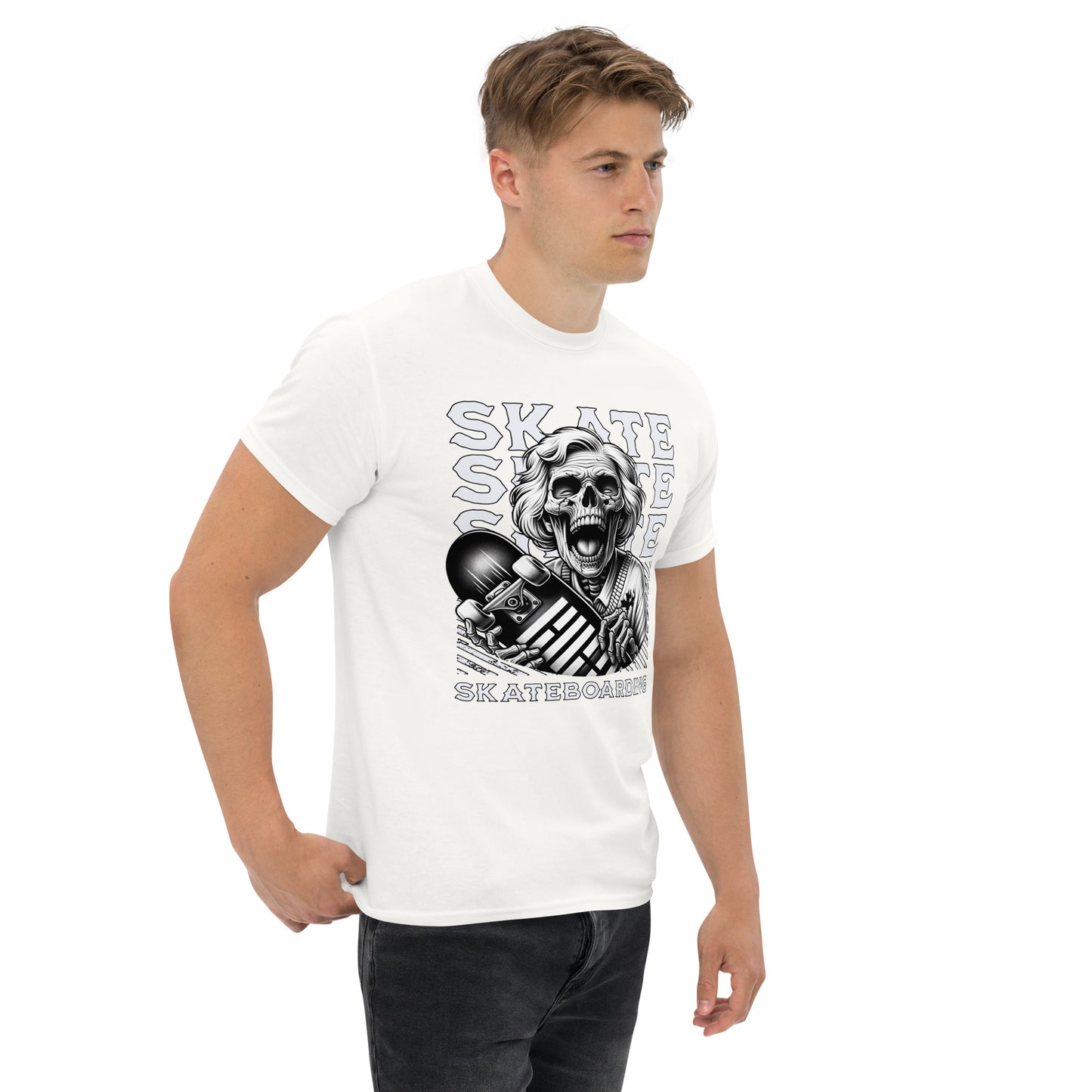 Screaming Skull Skateboarding Men's Classic Tee