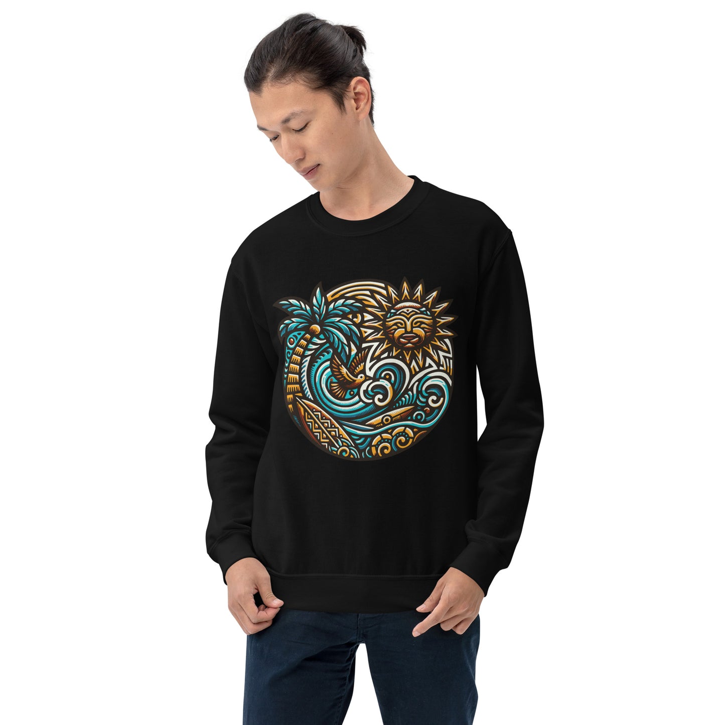 Tiki Beach Vibes Unisex Sweatshirt