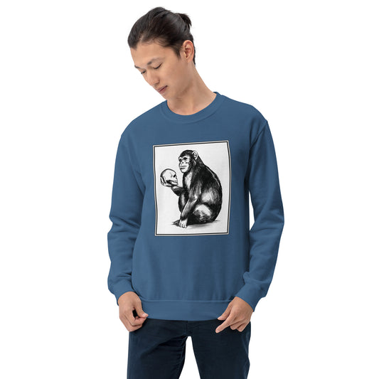 Chimp Thinker Unisex Sweatshirt