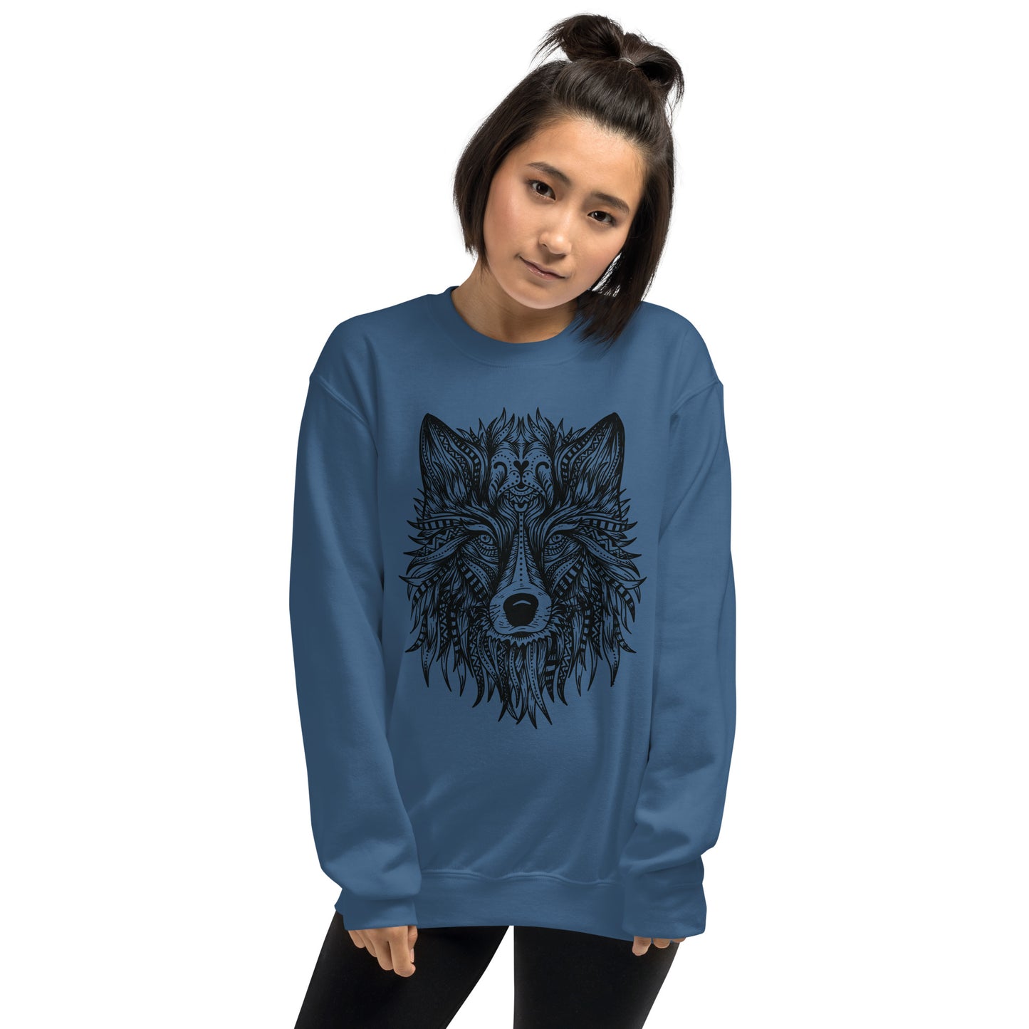 Wolf Mandala Unisex Sweatshirt