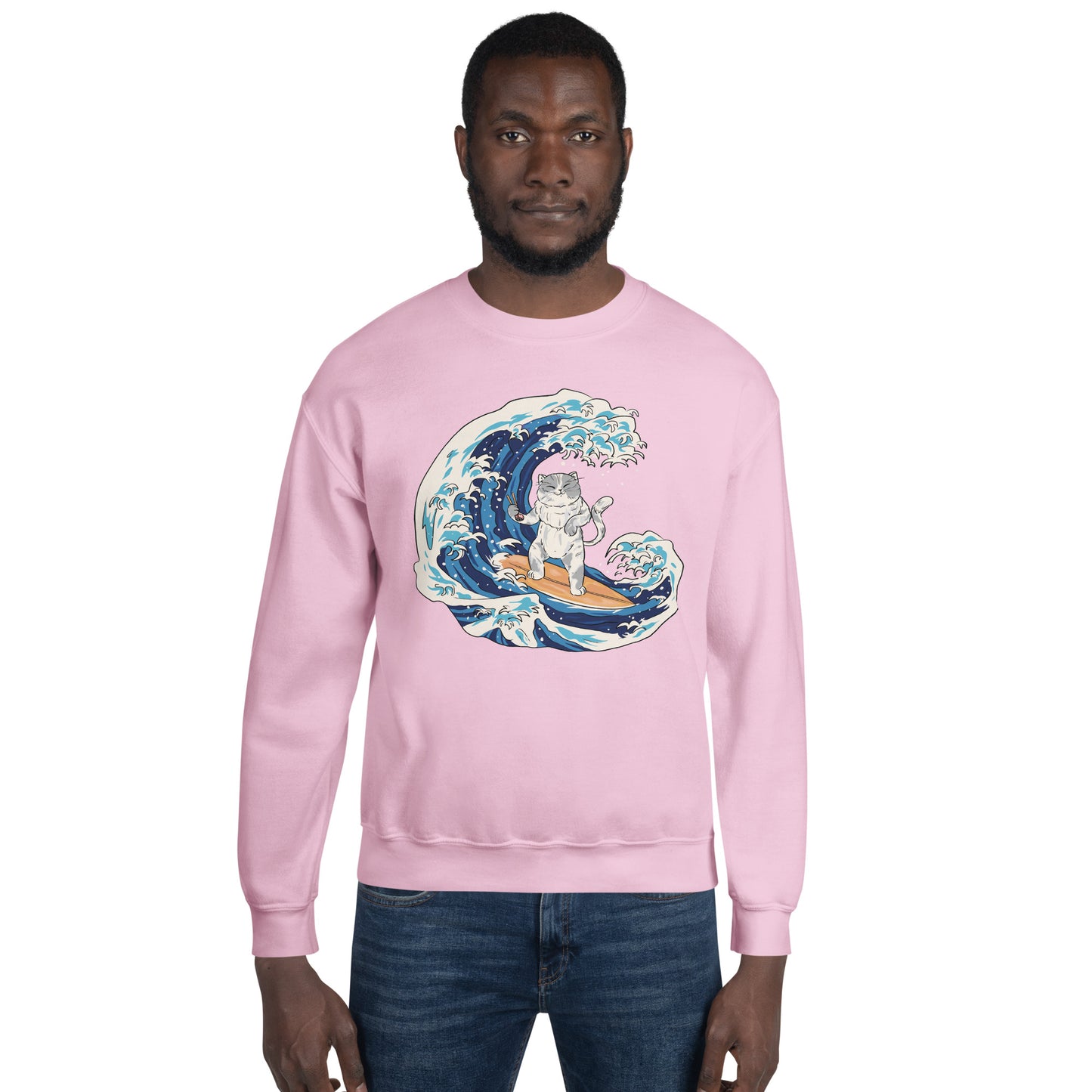 Surfing Cat Unisex Sweatshirt