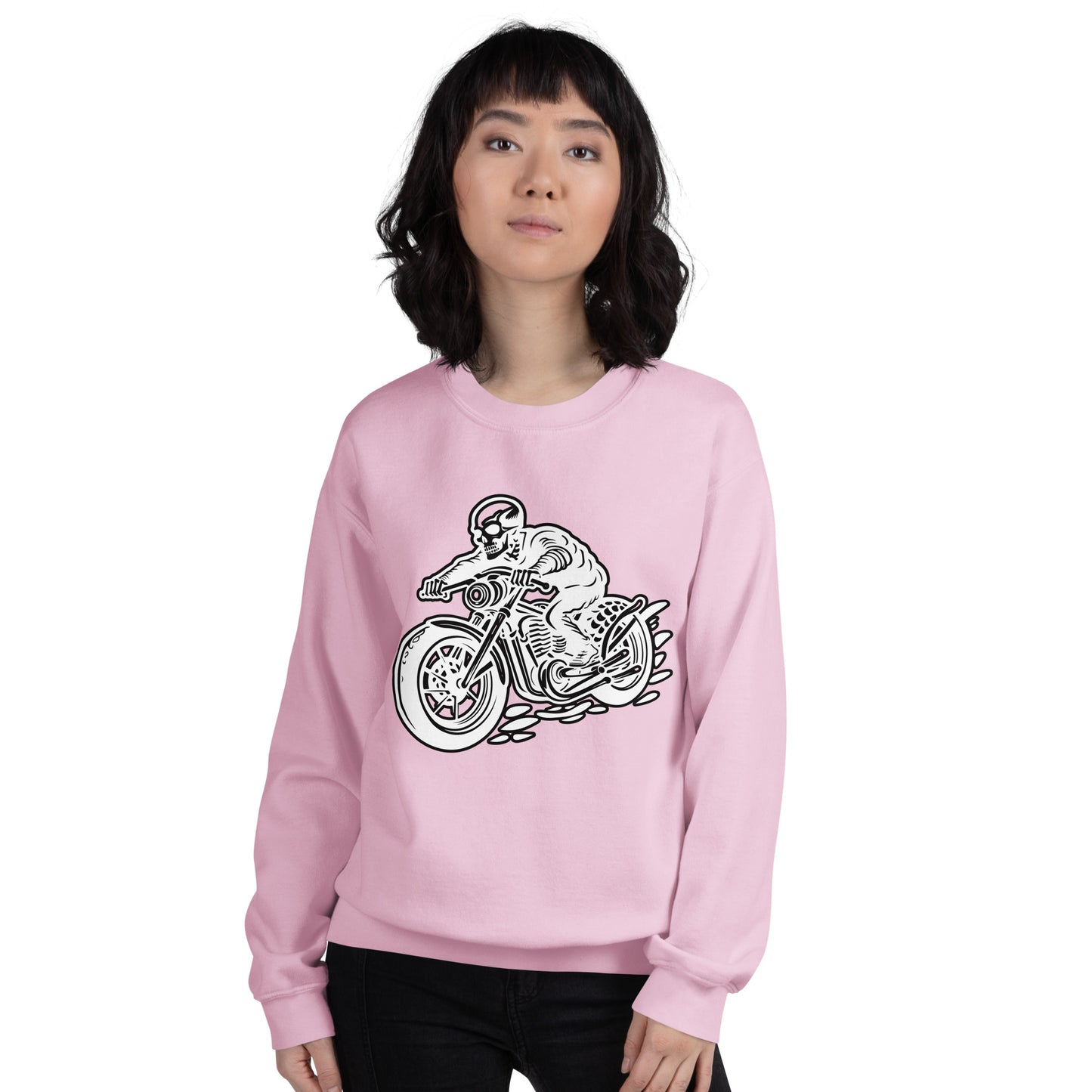 Skeleton Biker Unisex Sweatshirt