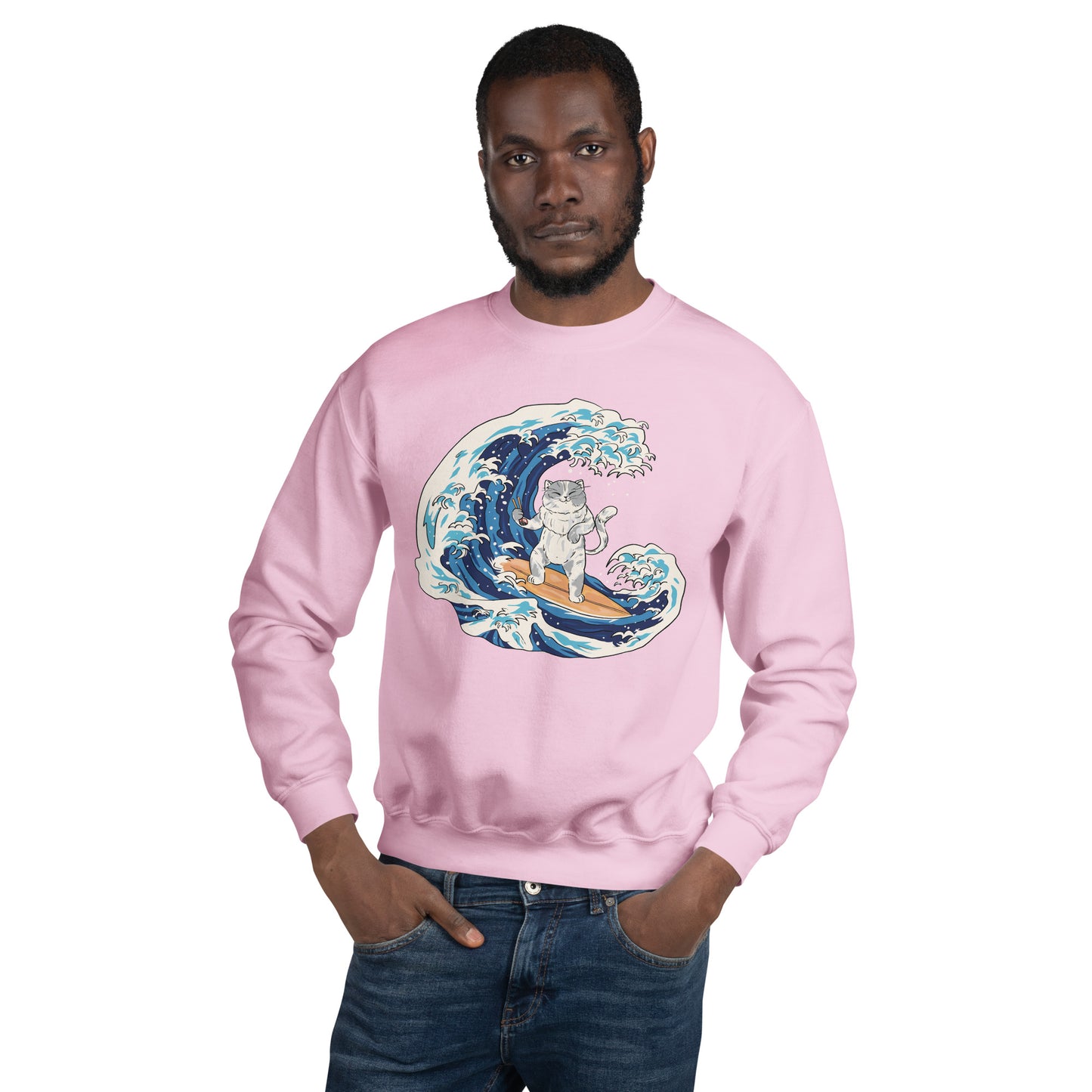 Surfing Cat Unisex Sweatshirt