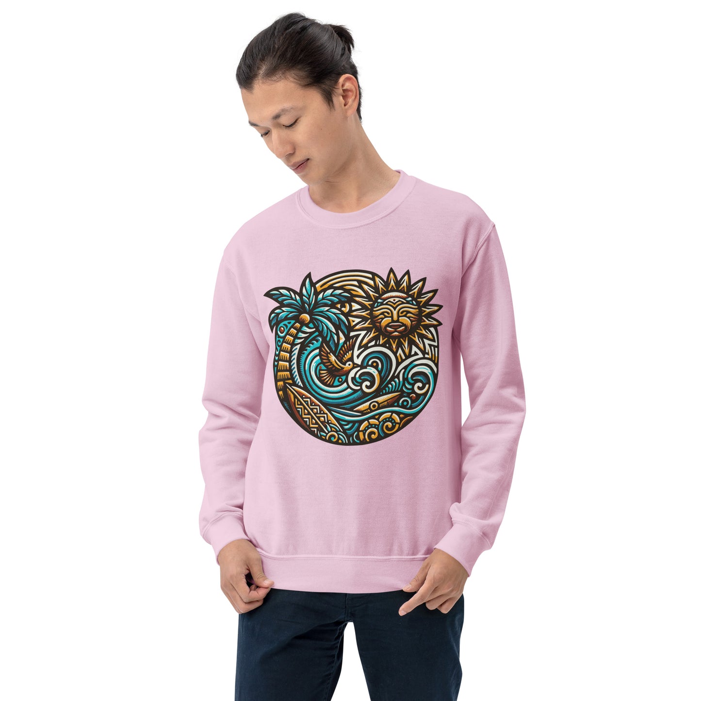 Tiki Beach Vibes Unisex Sweatshirt