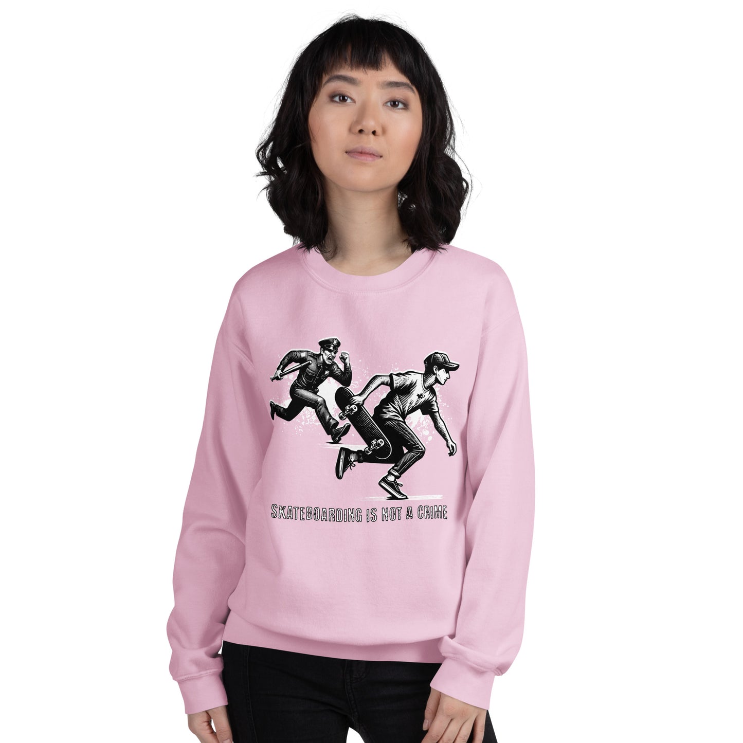 Skateboarding Is Not A Crime Unisex Sweatshirt