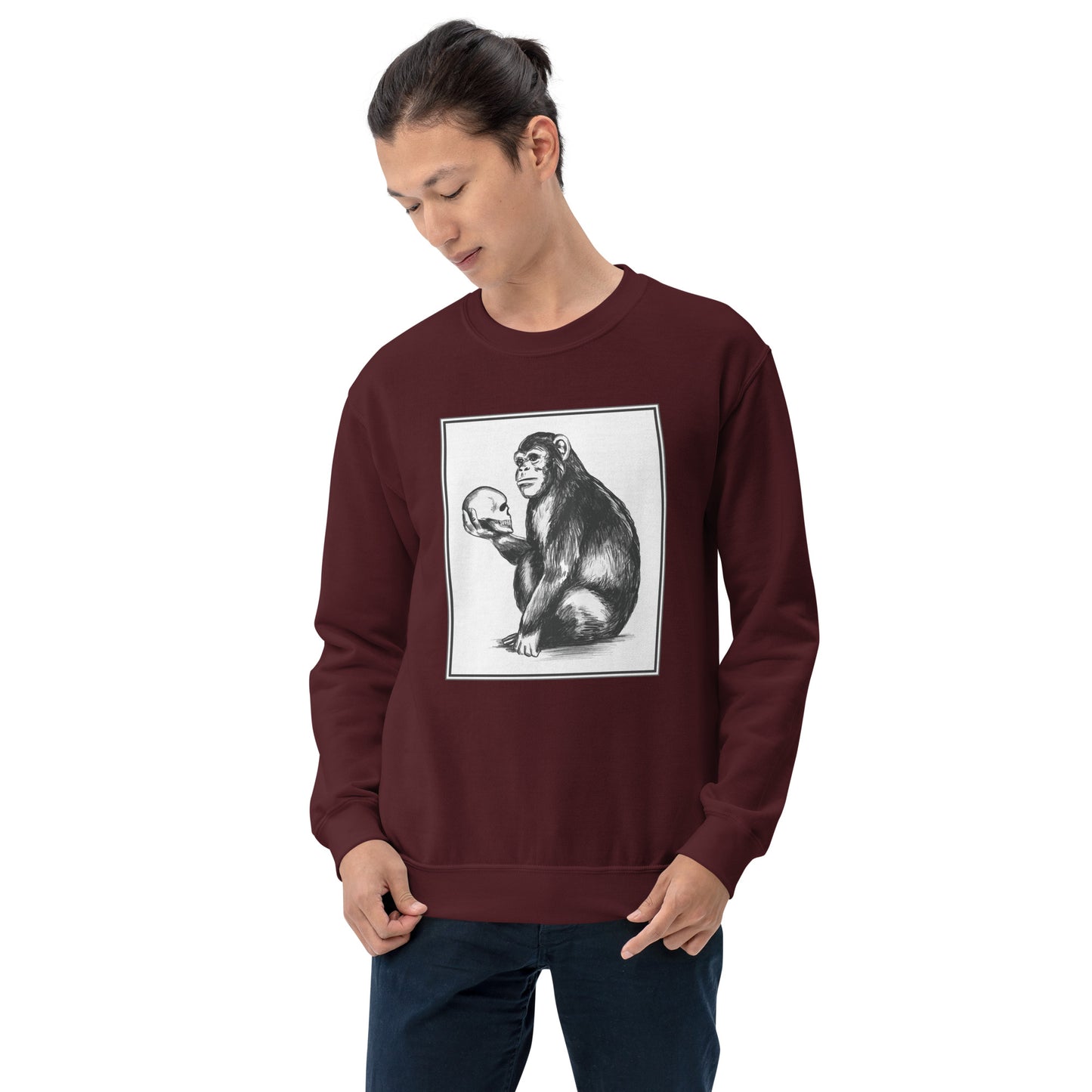 Chimp Thinker Unisex Sweatshirt