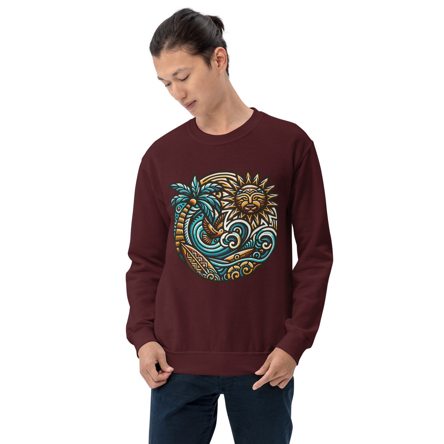 Tiki Beach Vibes Unisex Sweatshirt