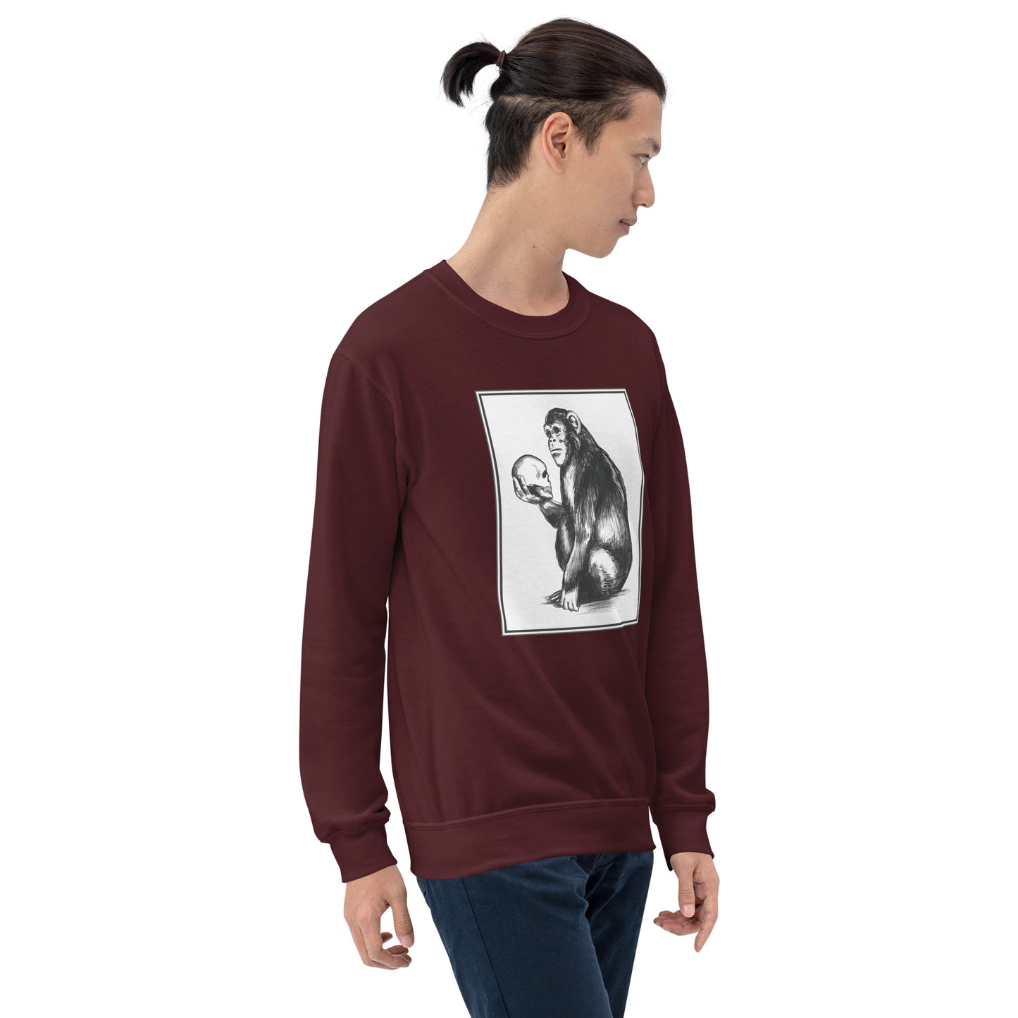 Chimp Thinker Unisex Sweatshirt