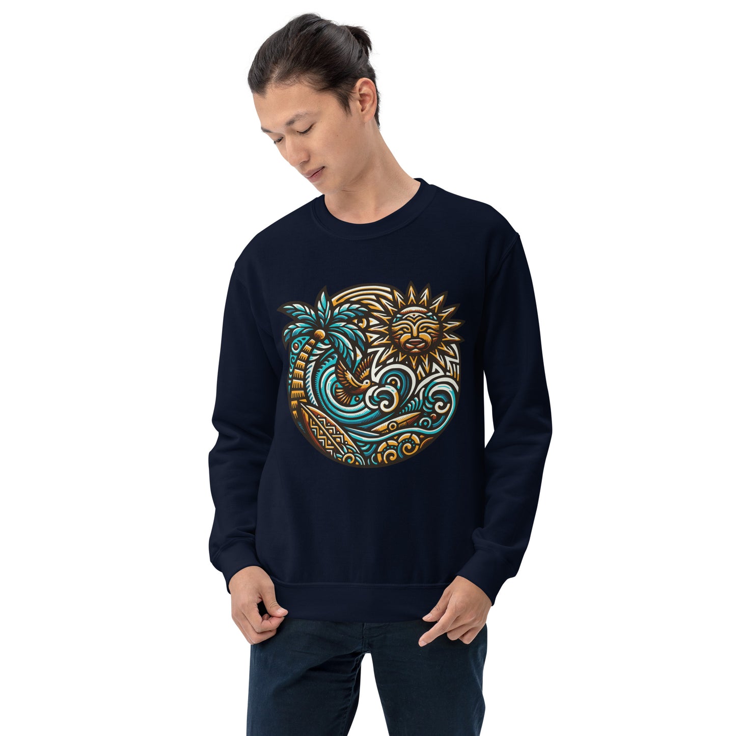 Tiki Beach Vibes Unisex Sweatshirt