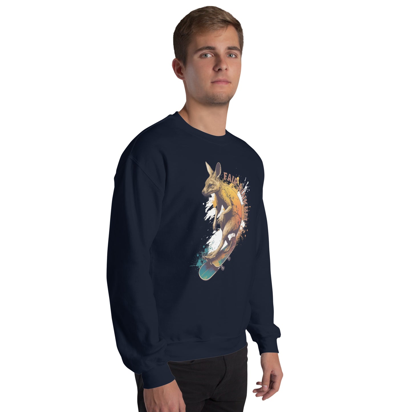 Fair Dinkum Skateboarding Kangaroo Unisex Sweatshirt