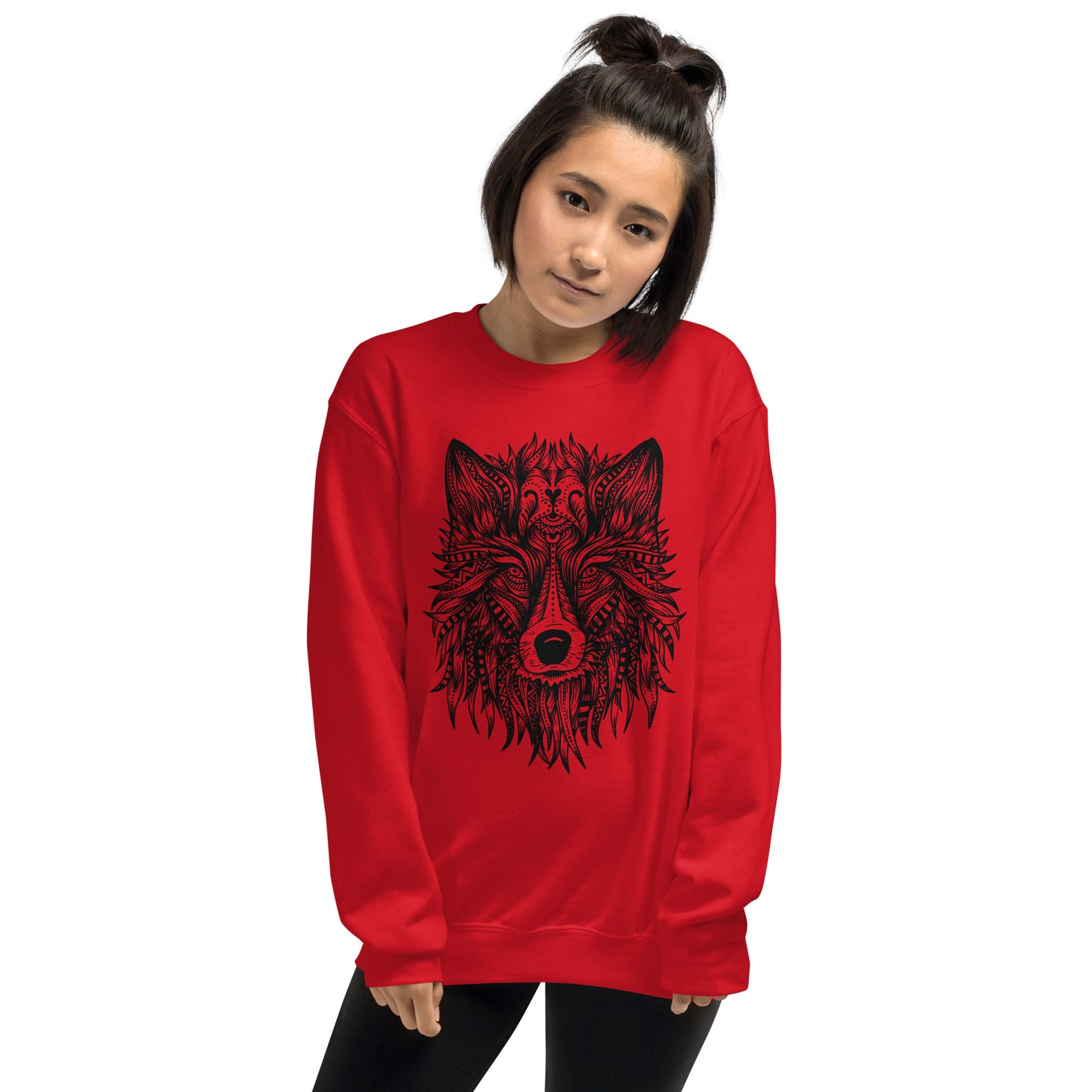 Wolf Mandala Unisex Sweatshirt