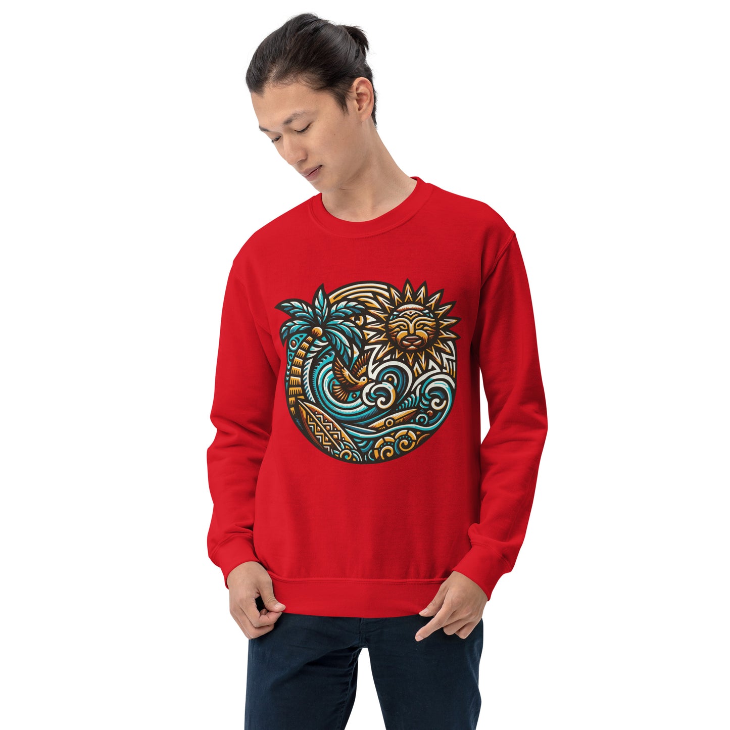 Tiki Beach Vibes Unisex Sweatshirt