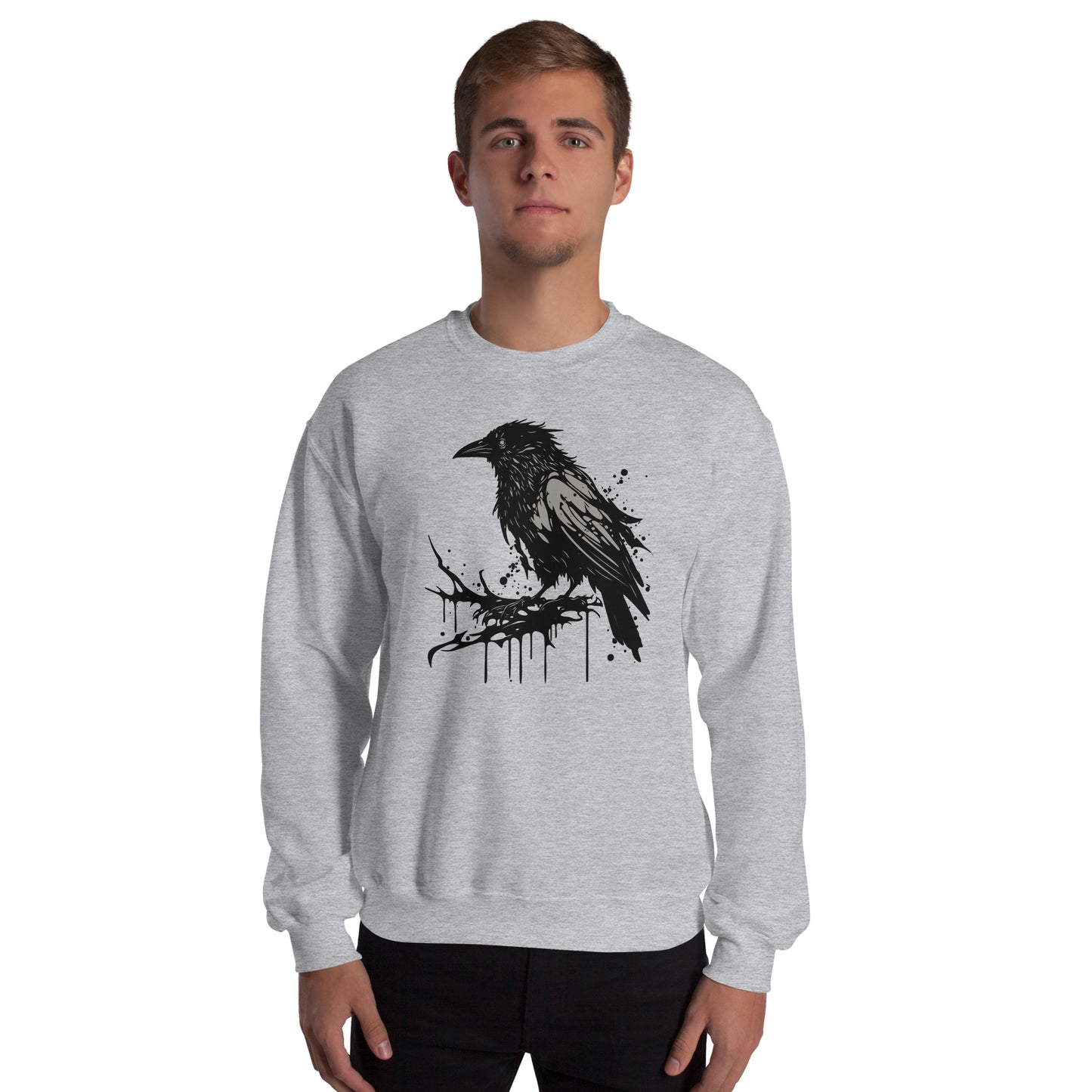 Raven Paint Splatter Unisex Sweatshirt