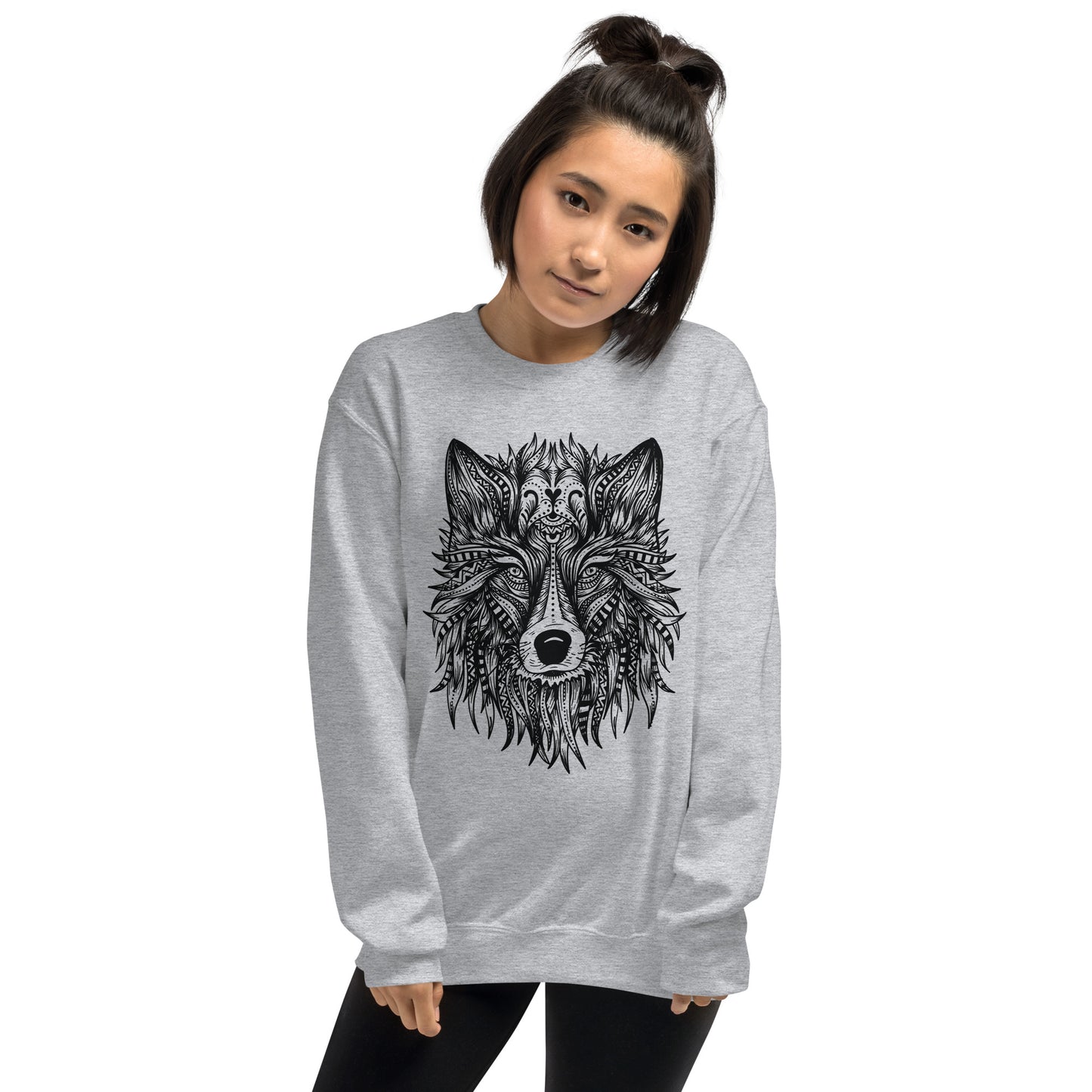 Wolf Mandala Unisex Sweatshirt
