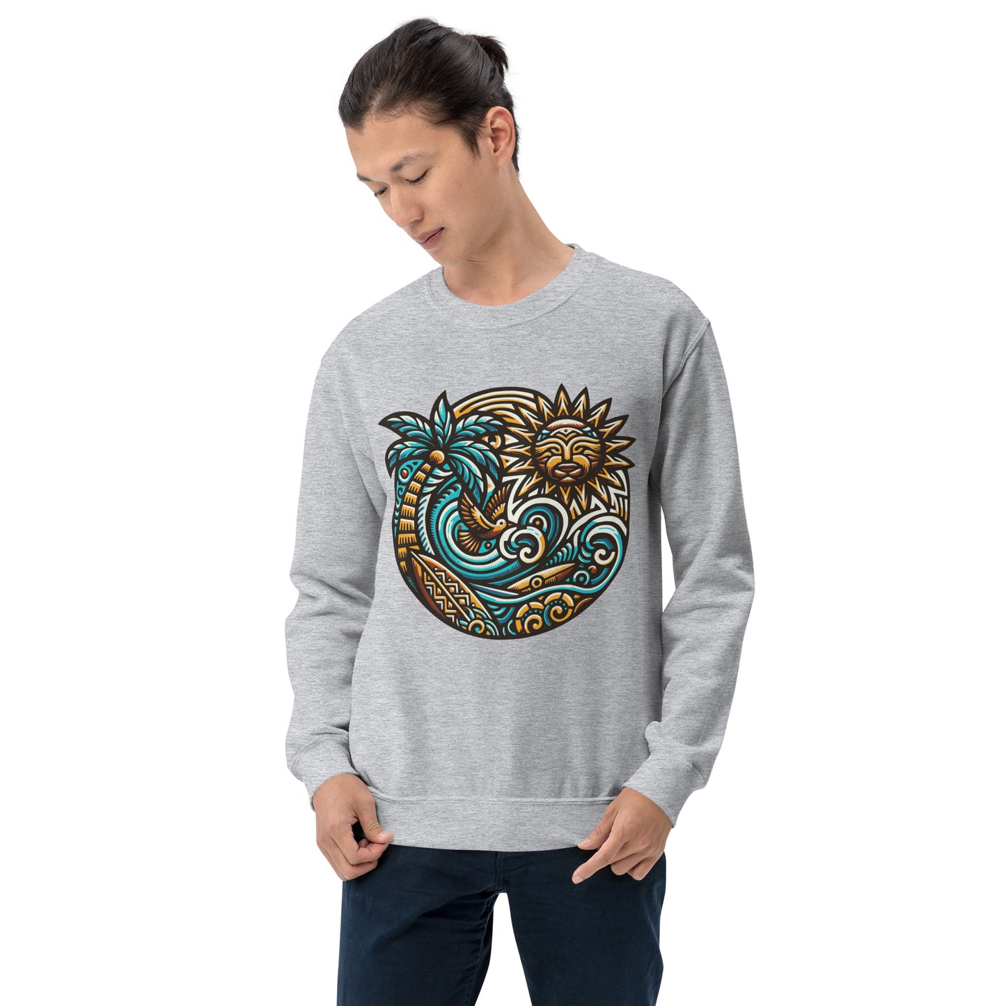 Tiki Beach Vibes Unisex Sweatshirt