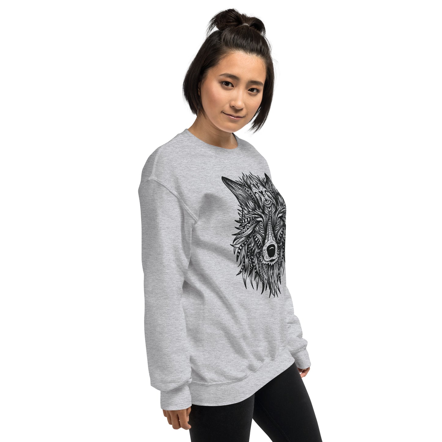 Wolf Mandala Unisex Sweatshirt