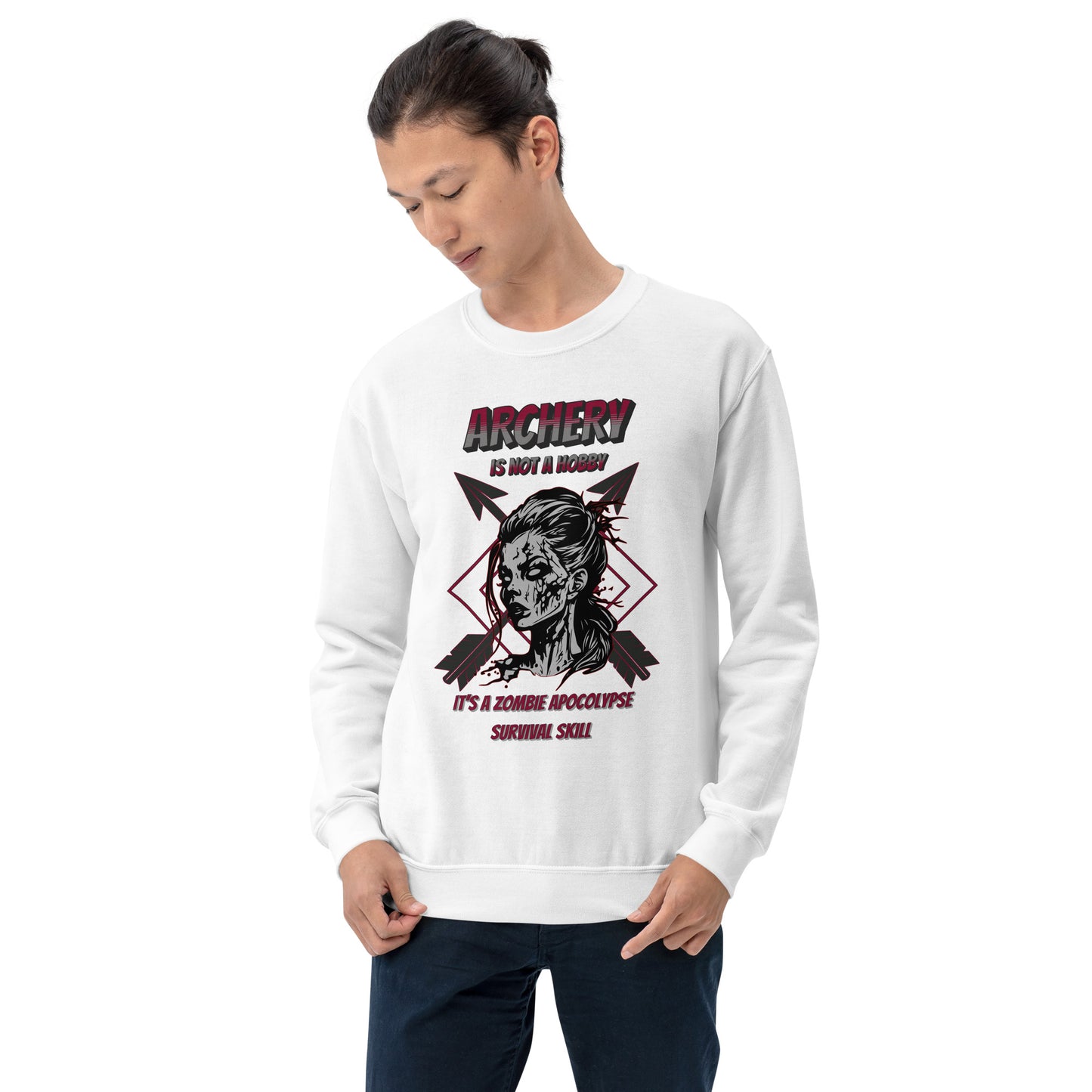 Archery Zombie Apocalypse Unisex Sweatshirt