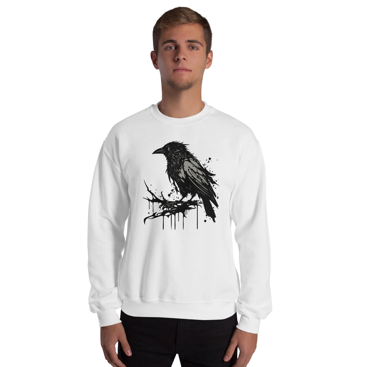 Raven Paint Splatter Unisex Sweatshirt