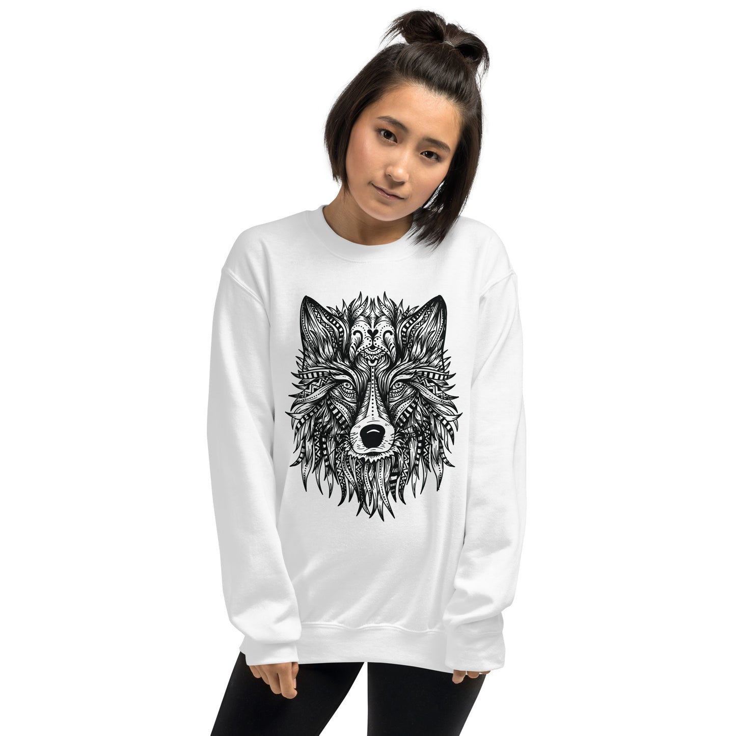 Wolf Mandala Unisex Sweatshirt