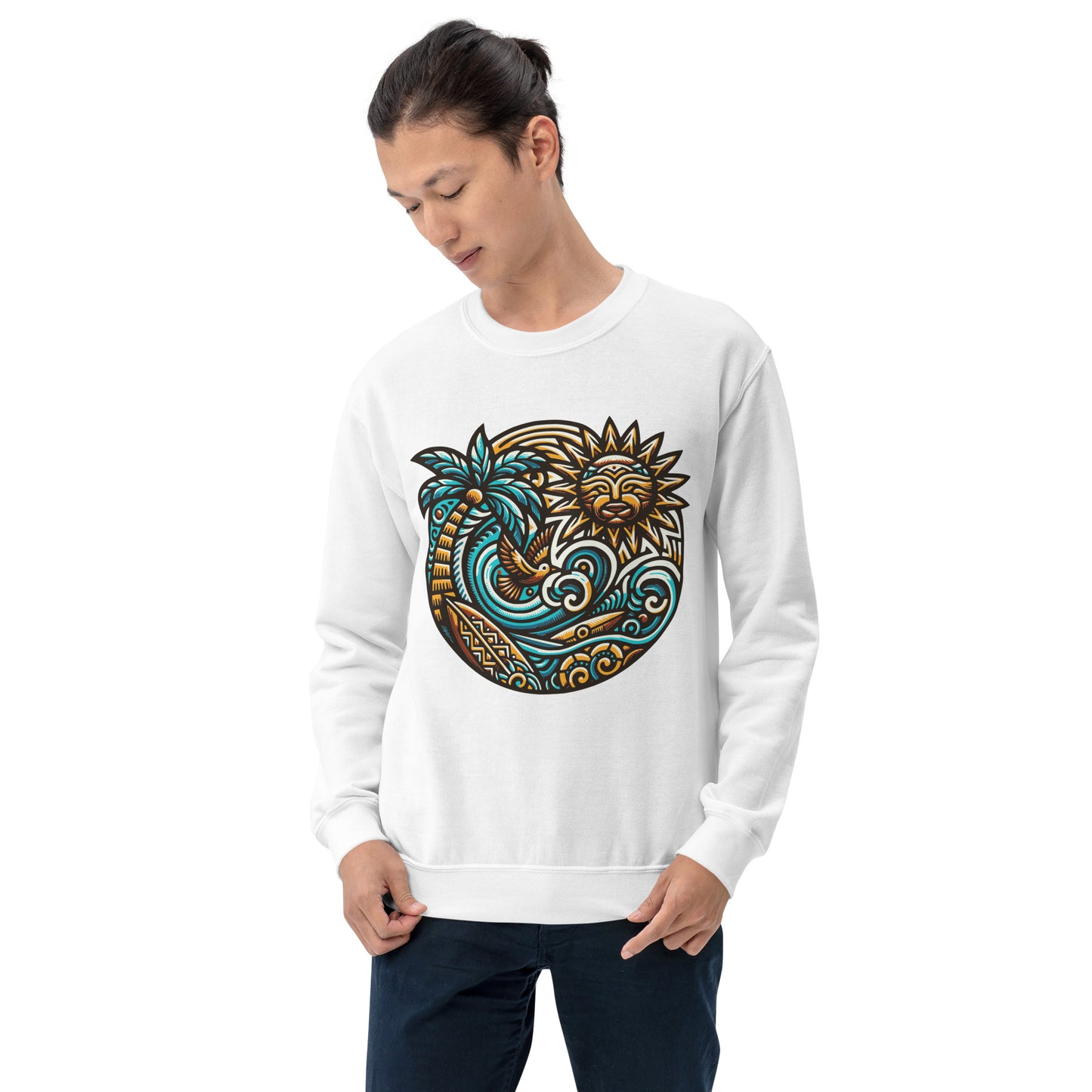 Tiki Beach Vibes Unisex Sweatshirt