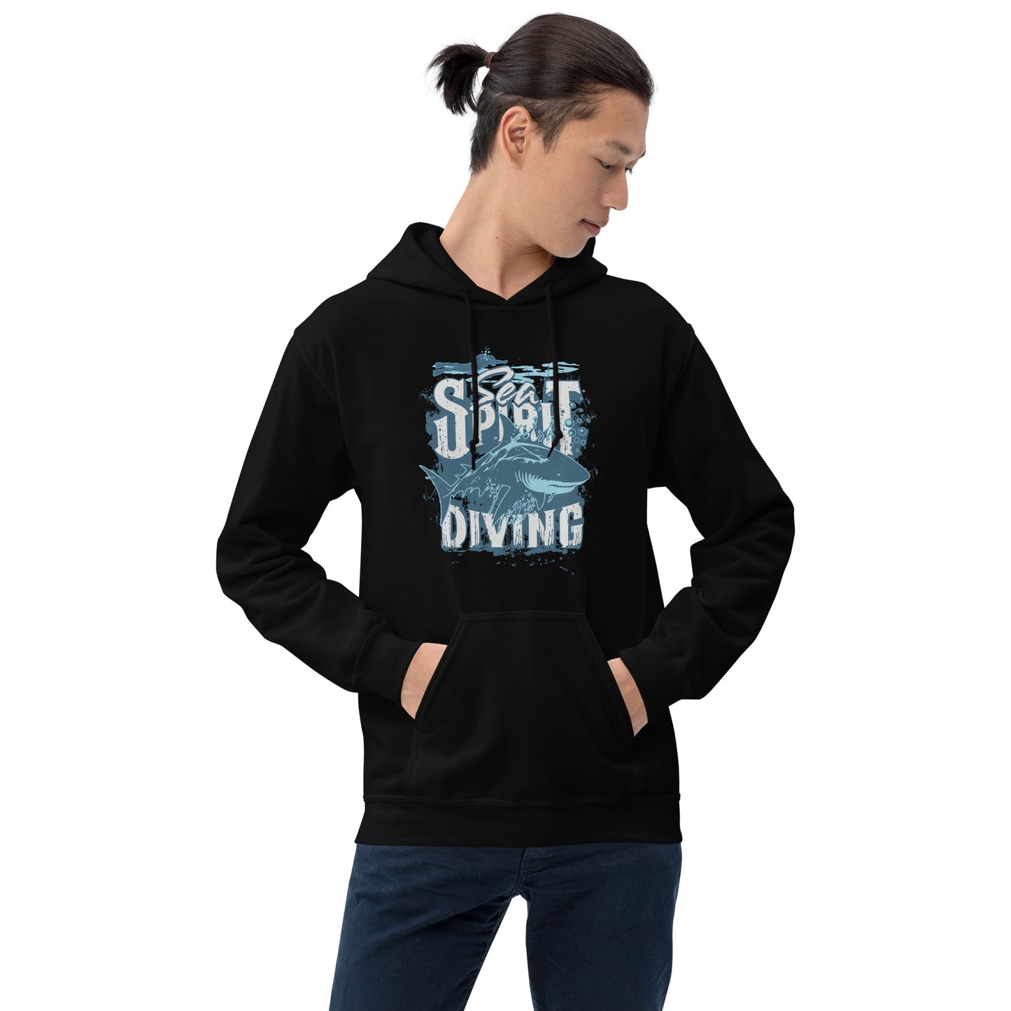 Scuba Shark Sea Spirit Diving Unisex Hoodie