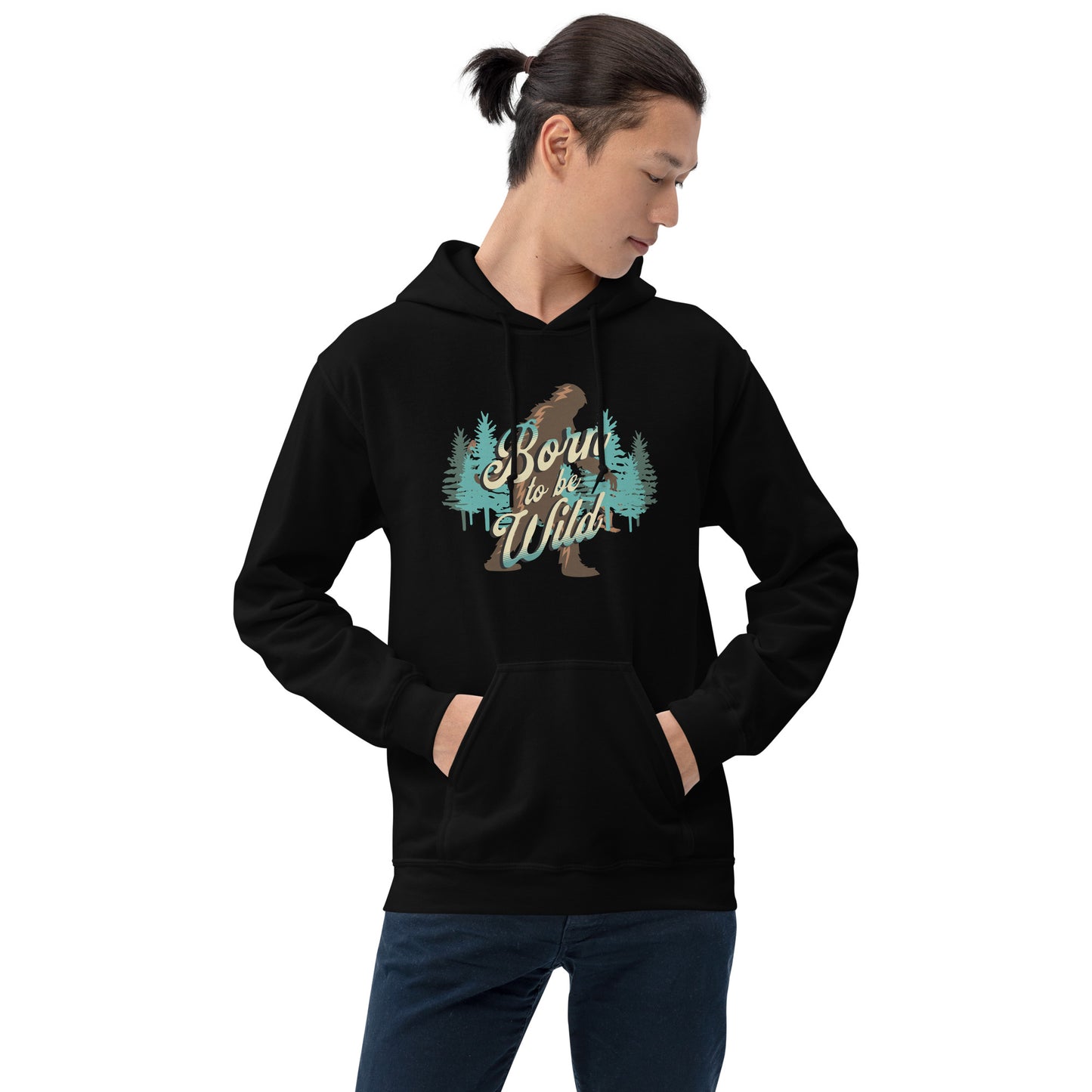 Bigfoot Born to Be Wild Unisex Hoodie